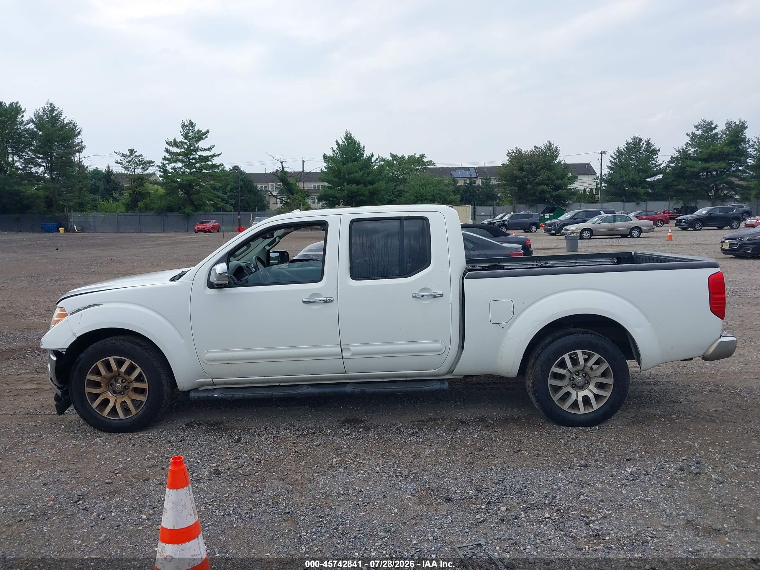 2013 Nissan Frontier Sl White vin: 1N6AD0FV1DN717735