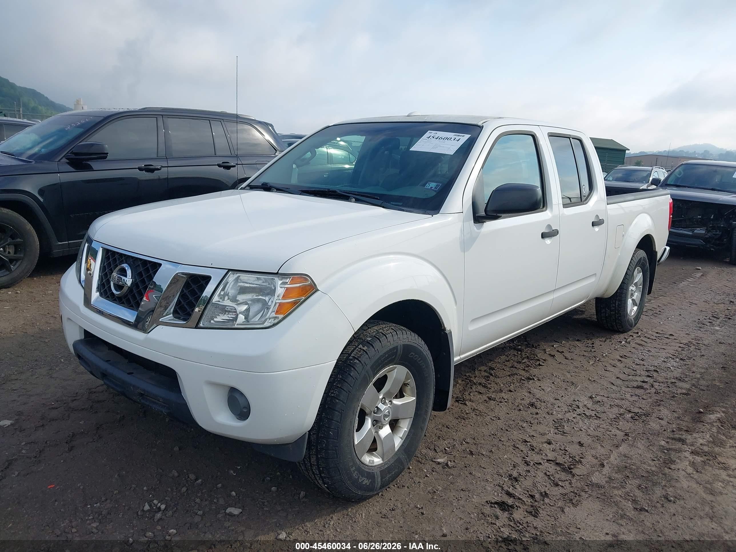 2012 Nissan Frontier Sv White vin: 1N6AD0FV2CC436330
