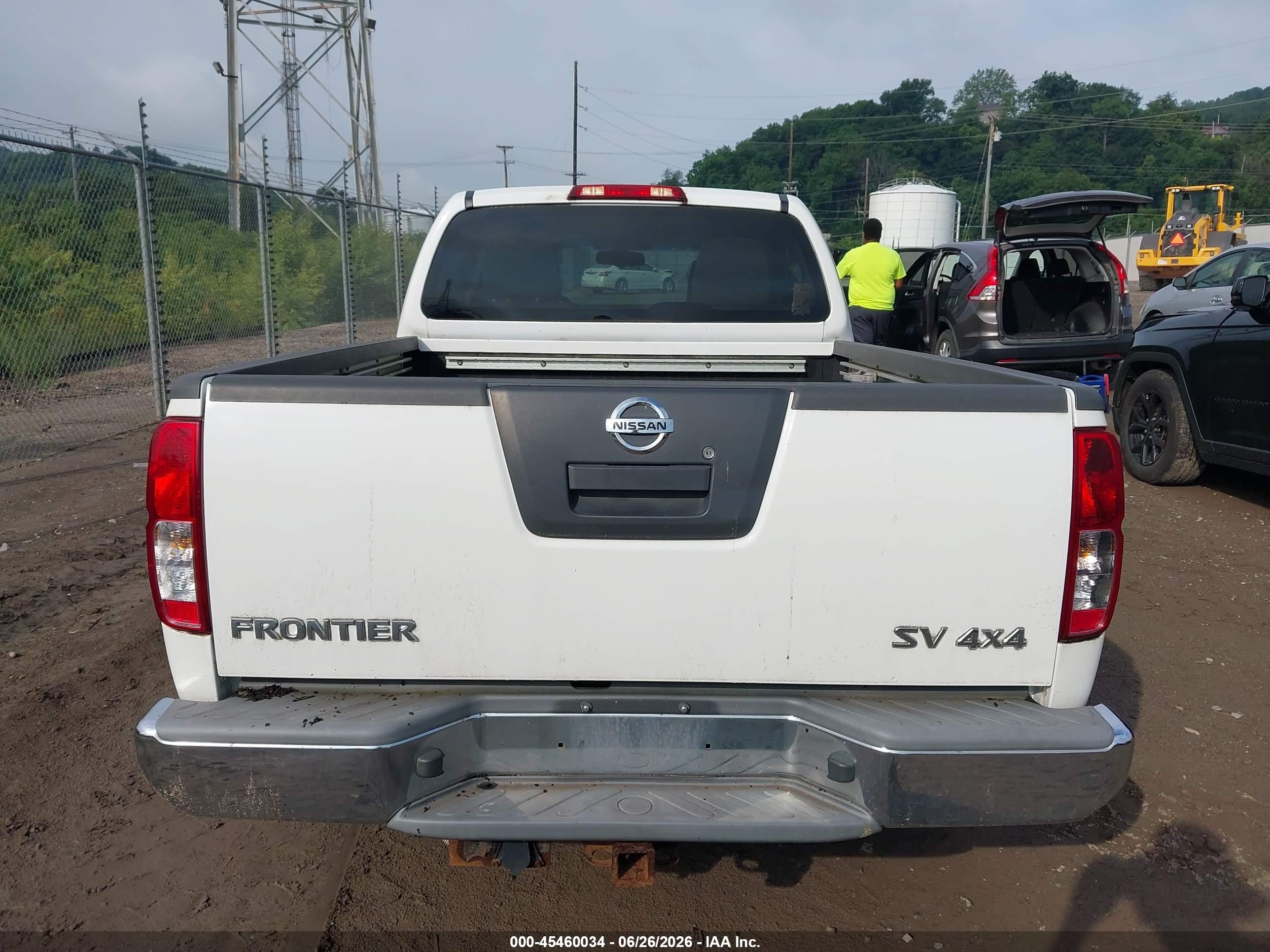 2012 Nissan Frontier Sv White vin: 1N6AD0FV2CC436330