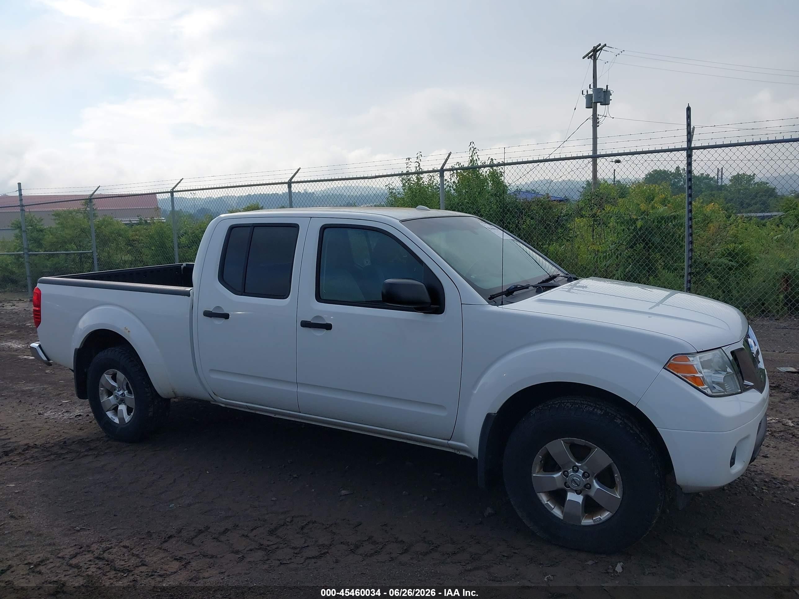 2012 Nissan Frontier Sv White vin: 1N6AD0FV2CC436330