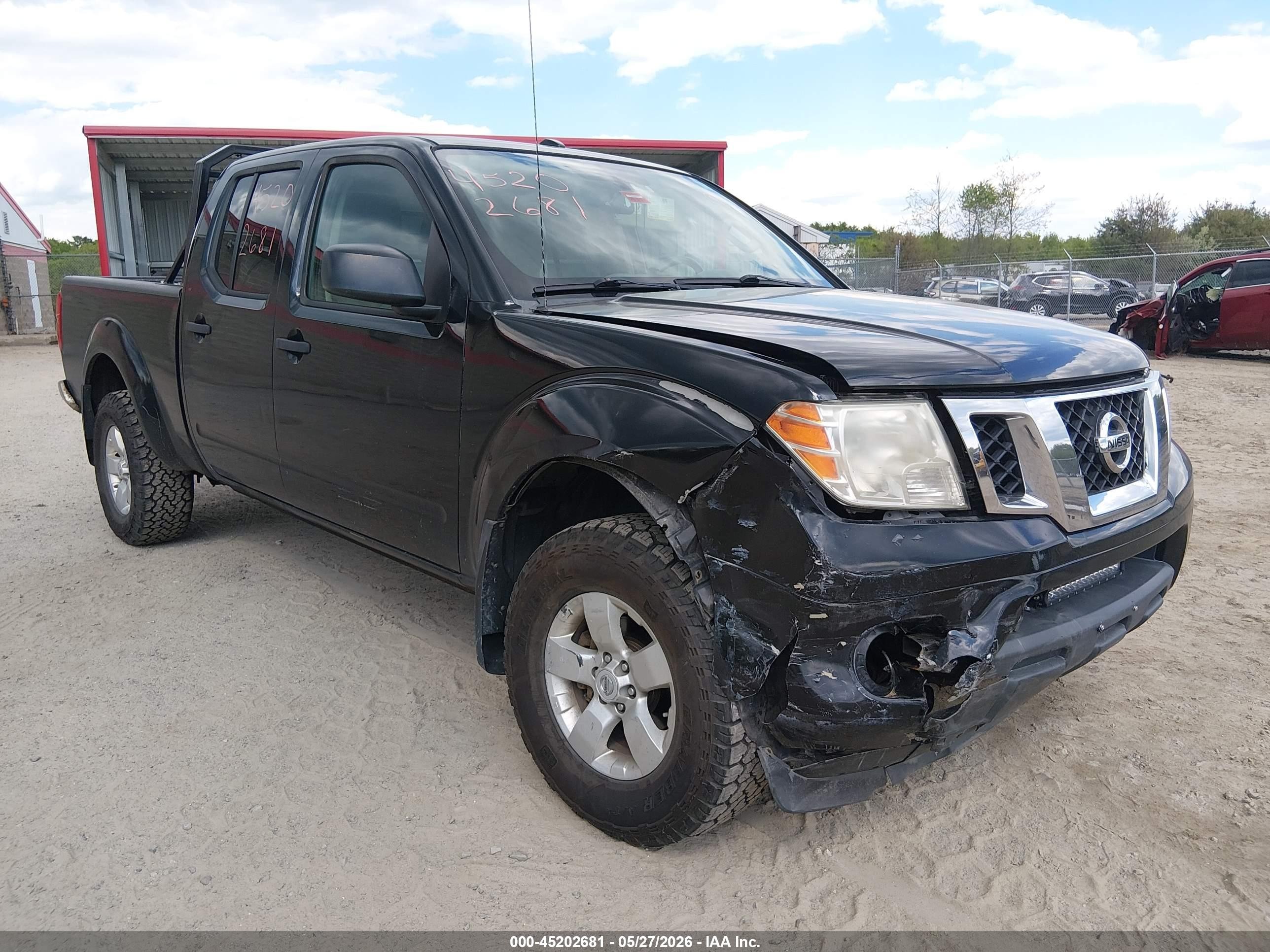 2012 Nissan Frontier Sv Black vin: 1N6AD0FV3CC414465