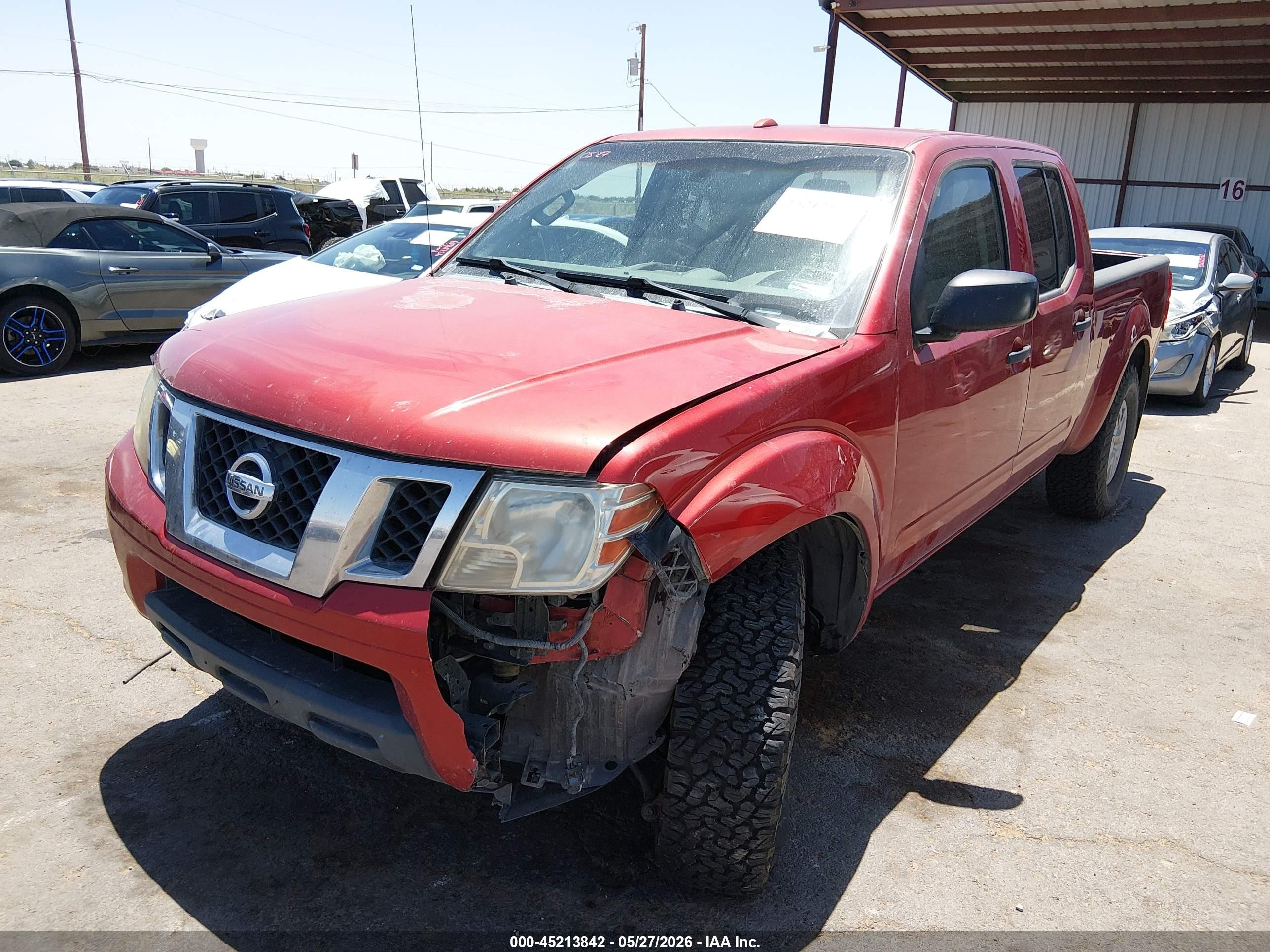 2014 Nissan Frontier Sv Red vin: 1N6AD0FV3EN711128