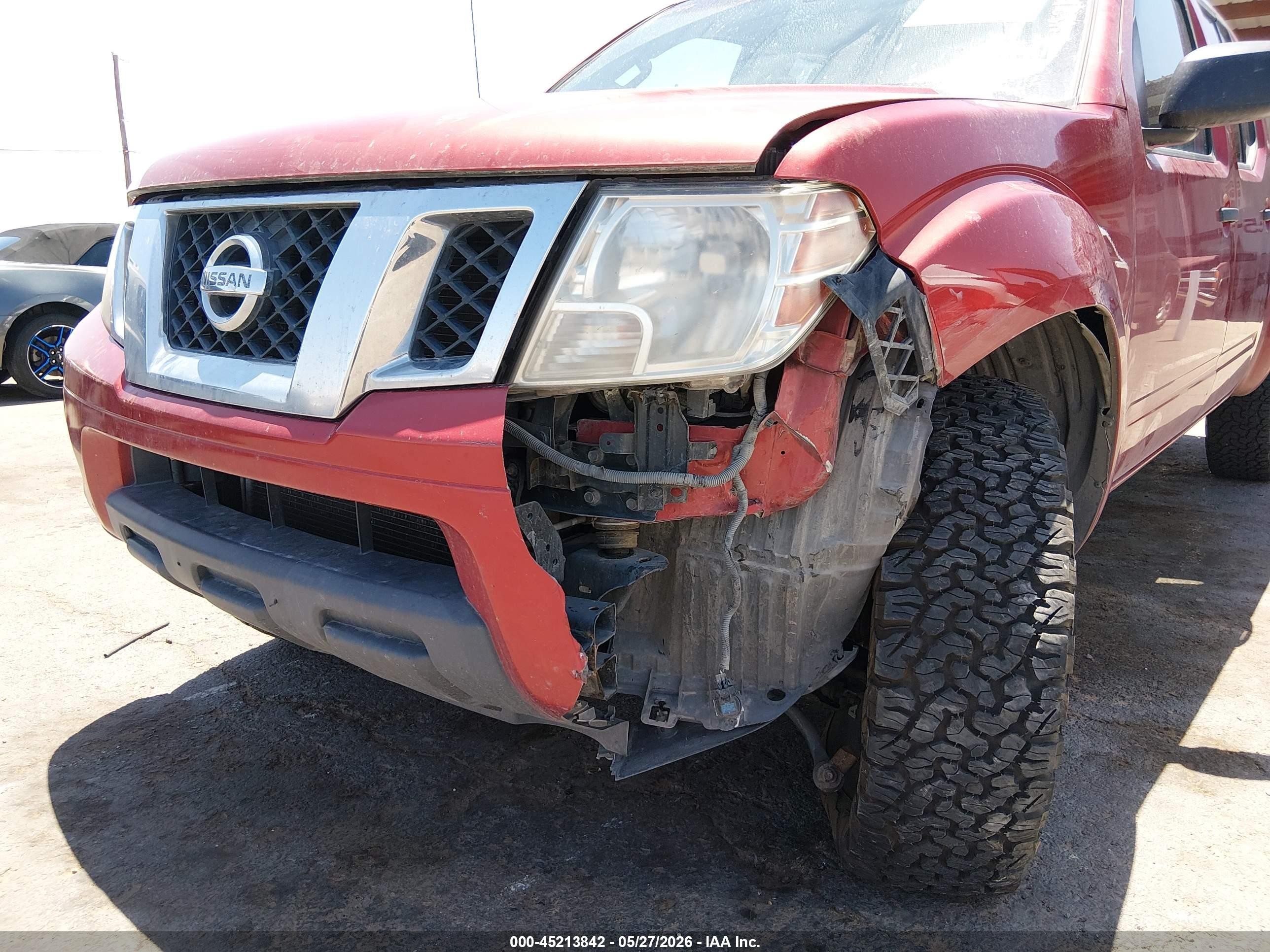 2014 Nissan Frontier Sv Red vin: 1N6AD0FV3EN711128
