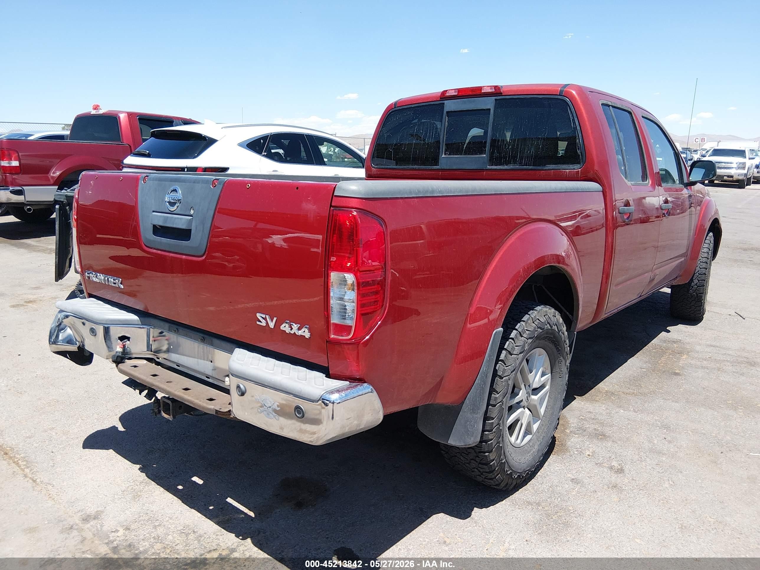 2014 Nissan Frontier Sv Red vin: 1N6AD0FV3EN711128