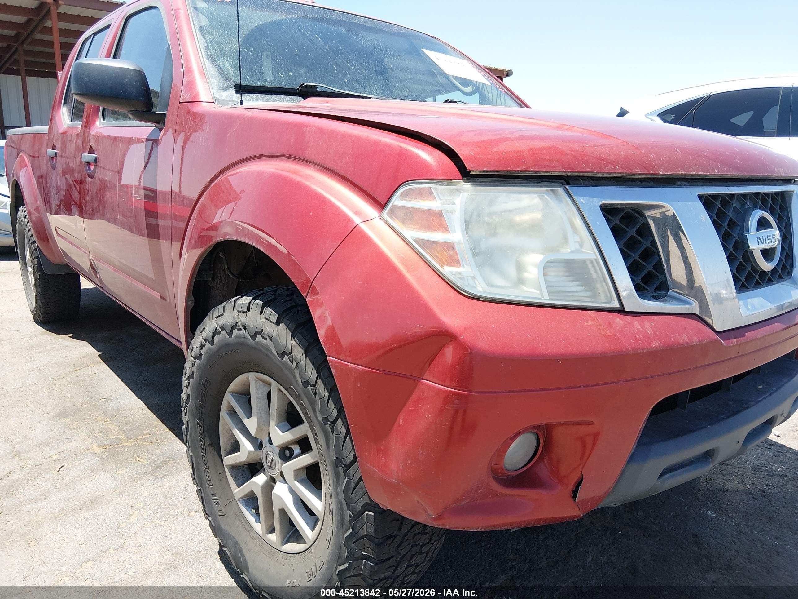 2014 Nissan Frontier Sv Red vin: 1N6AD0FV3EN711128