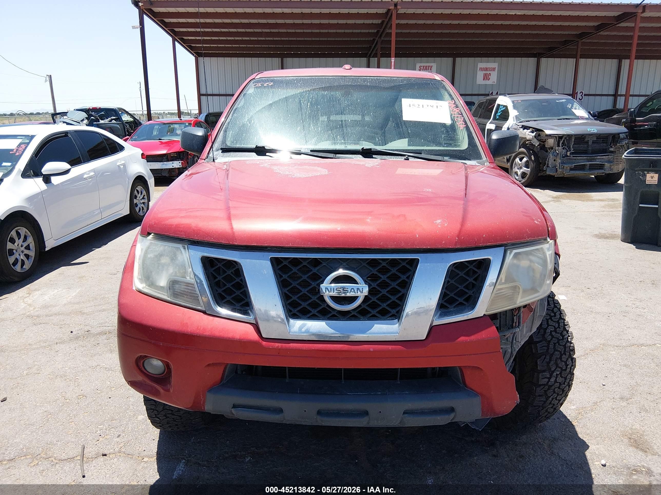 2014 Nissan Frontier Sv Red vin: 1N6AD0FV3EN711128