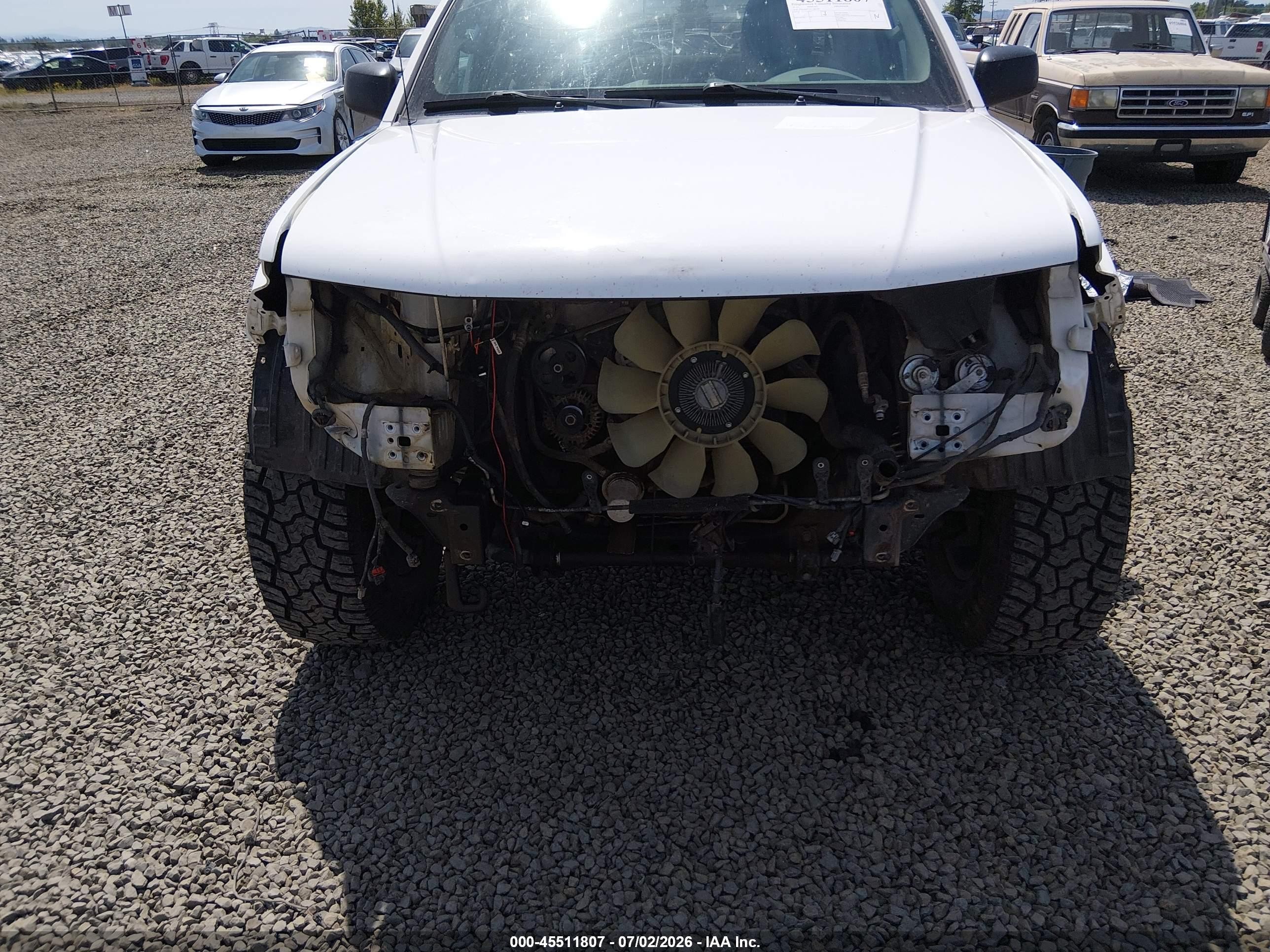 2012 Nissan Frontier Sv White vin: 1N6AD0FV5CC403385
