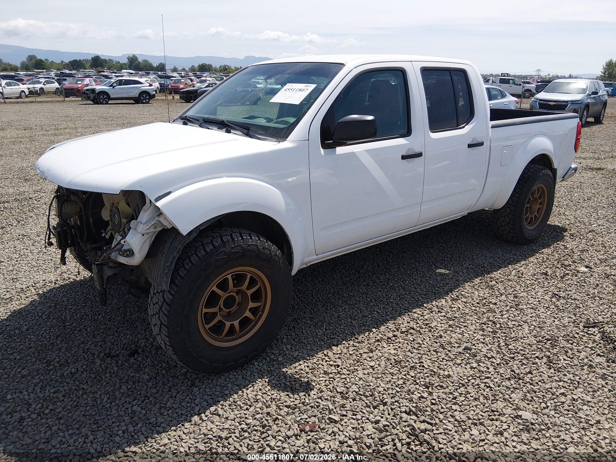 2012 Nissan Frontier Sv White vin: 1N6AD0FV5CC403385