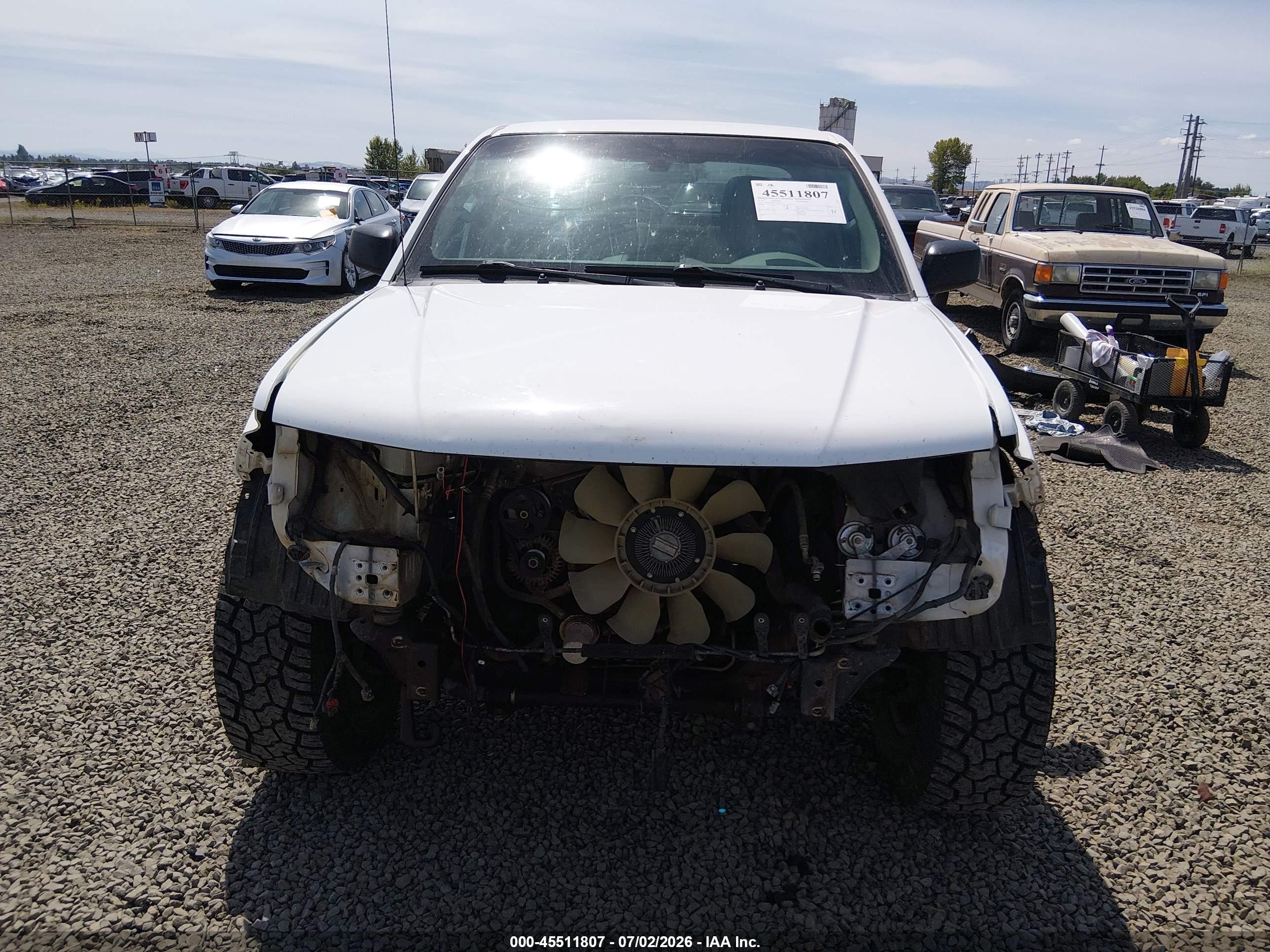 2012 Nissan Frontier Sv White vin: 1N6AD0FV5CC403385