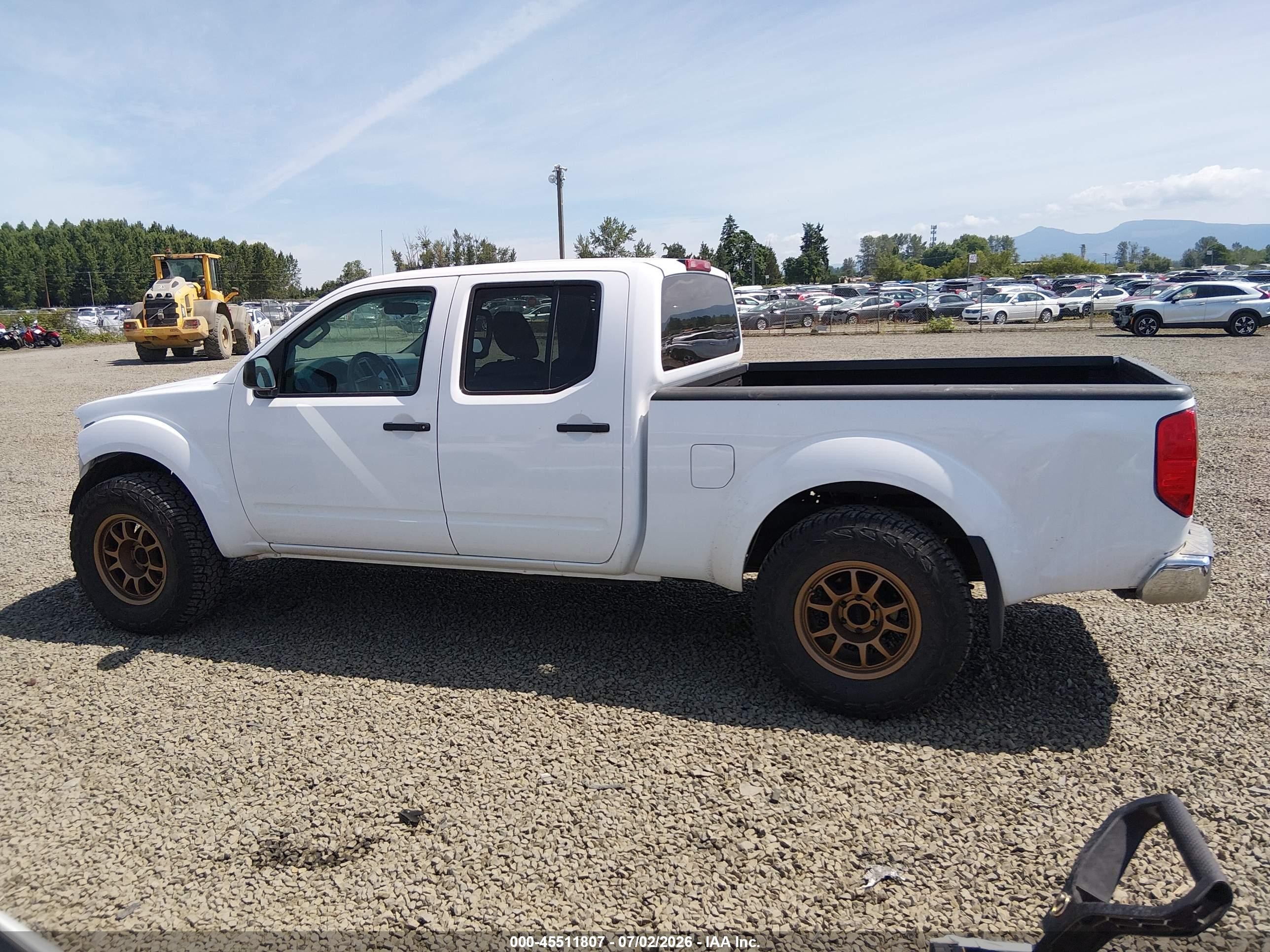 2012 Nissan Frontier Sv White vin: 1N6AD0FV5CC403385