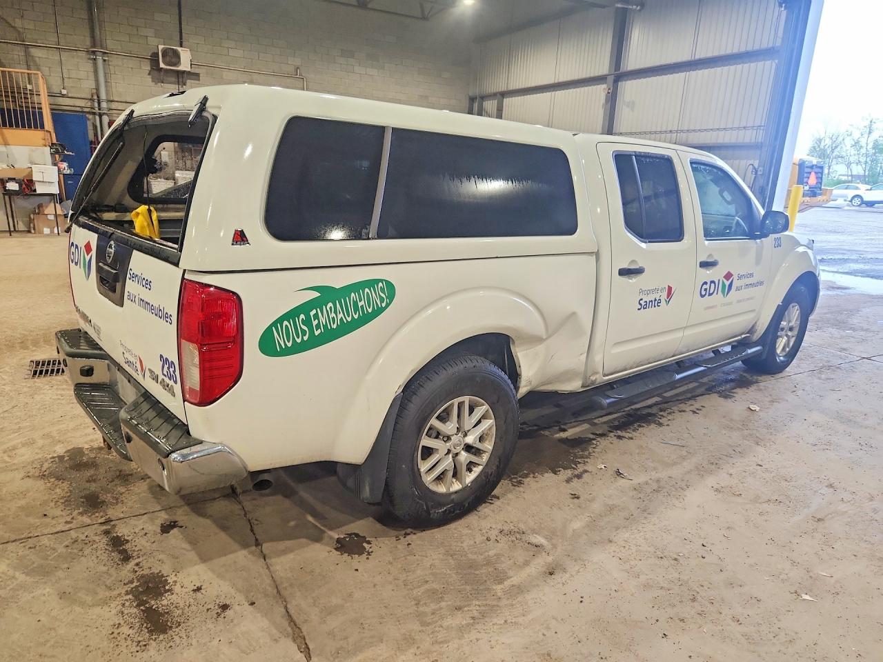 2015 Nissan Frontier Sv White vin: 1N6AD0FV5FN720771