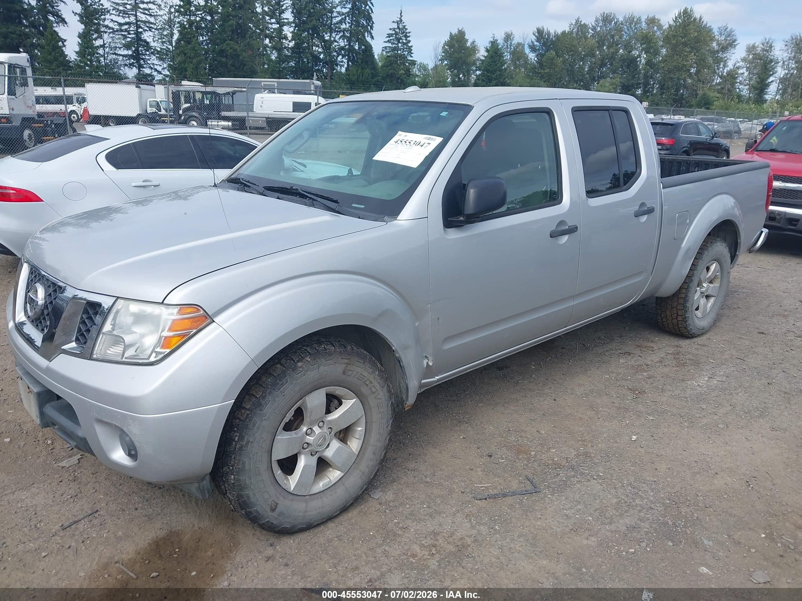 2012 Nissan Frontier Sv Silver vin: 1N6AD0FV6CC435164