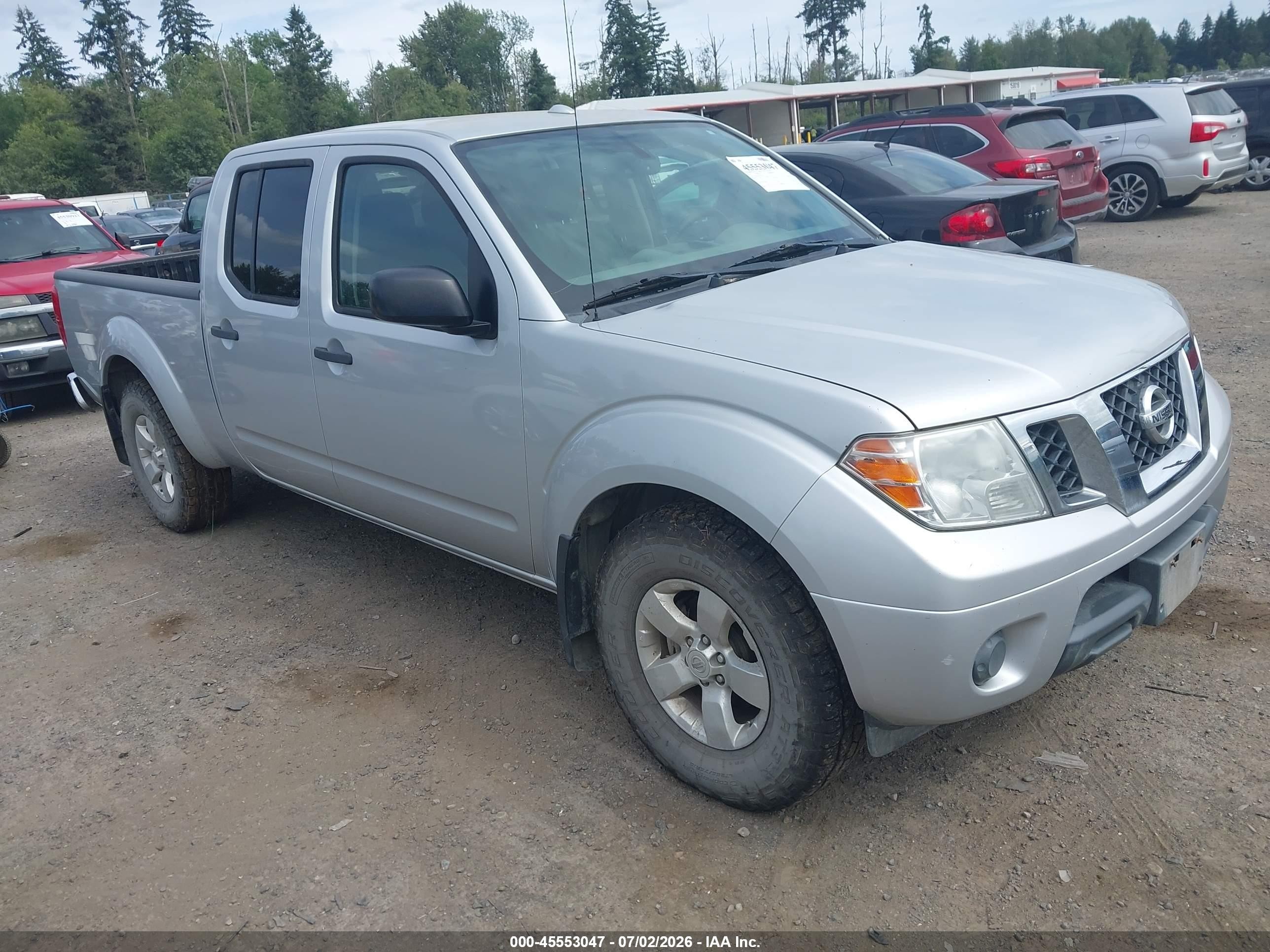 2012 Nissan Frontier Sv Silver vin: 1N6AD0FV6CC435164