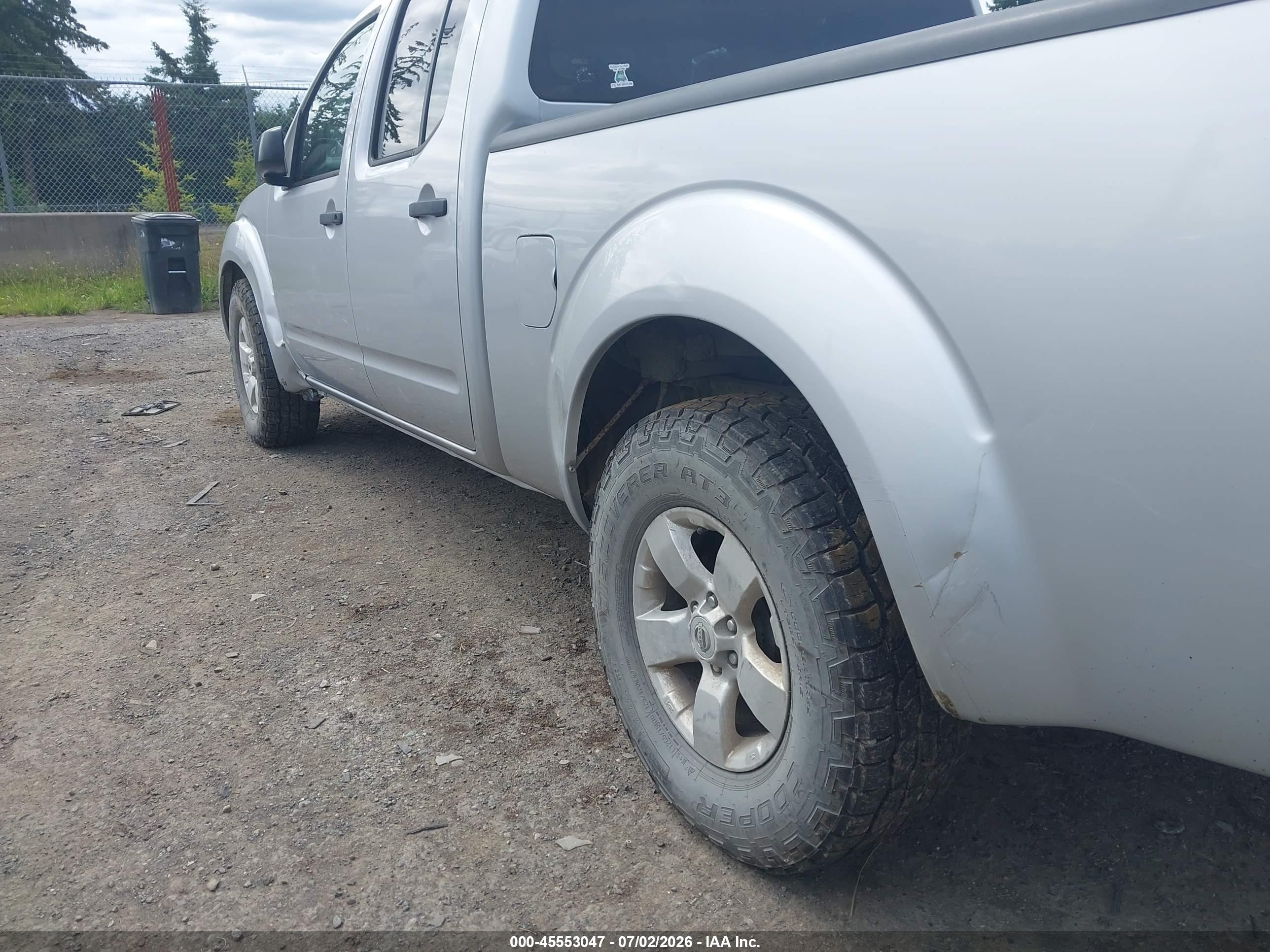 2012 Nissan Frontier Sv Silver vin: 1N6AD0FV6CC435164
