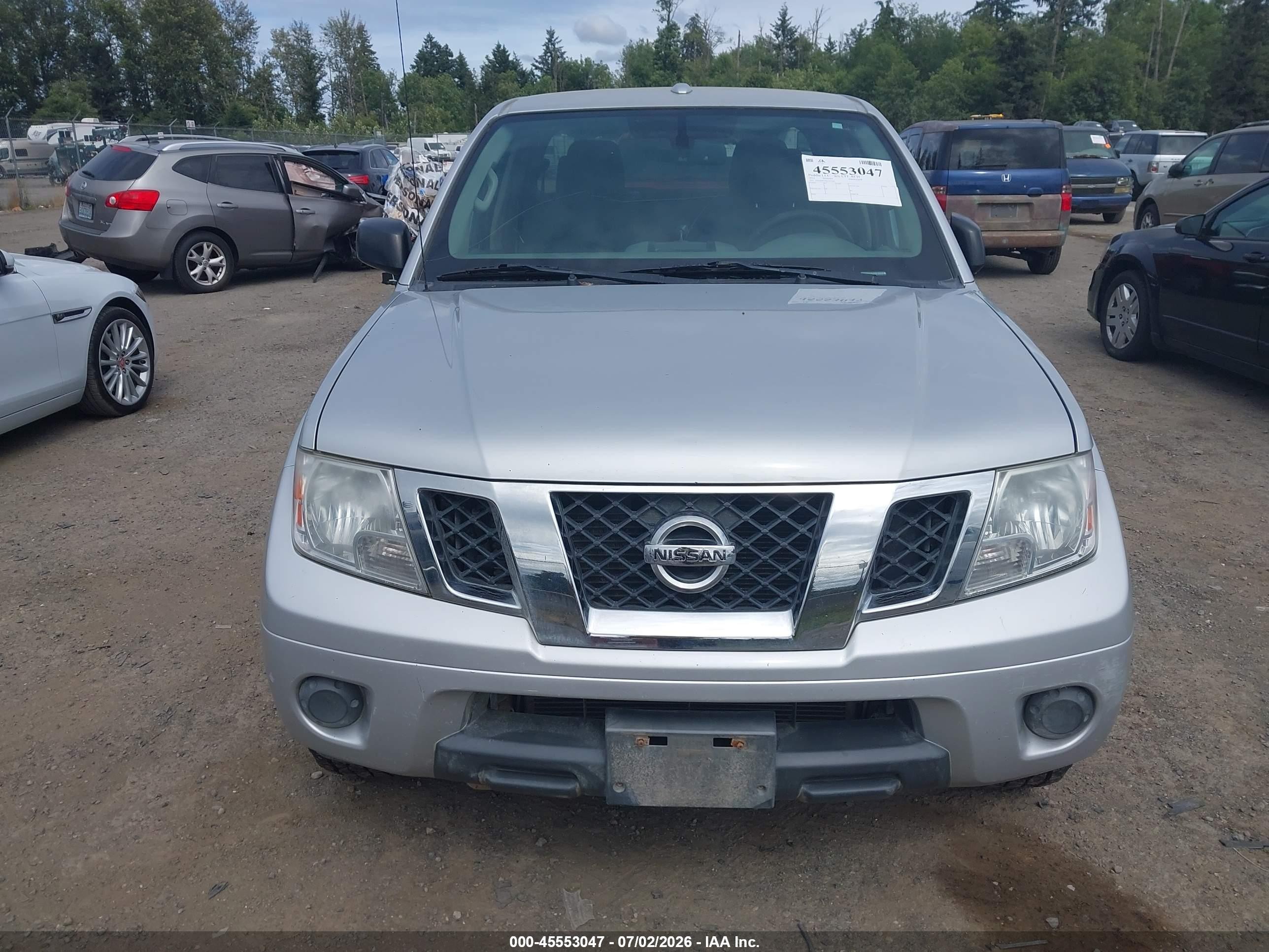 2012 Nissan Frontier Sv Silver vin: 1N6AD0FV6CC435164