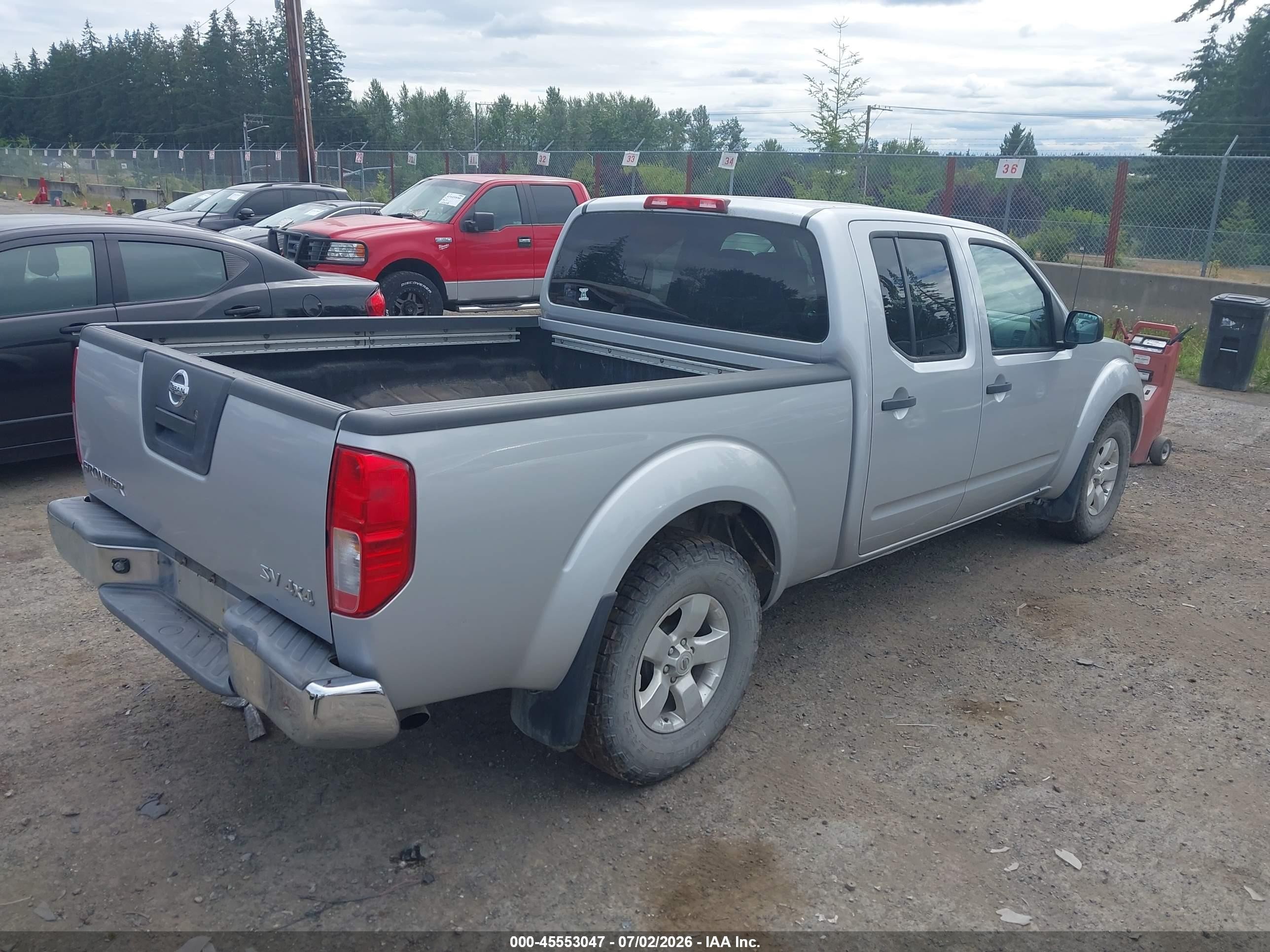2012 Nissan Frontier Sv Silver vin: 1N6AD0FV6CC435164