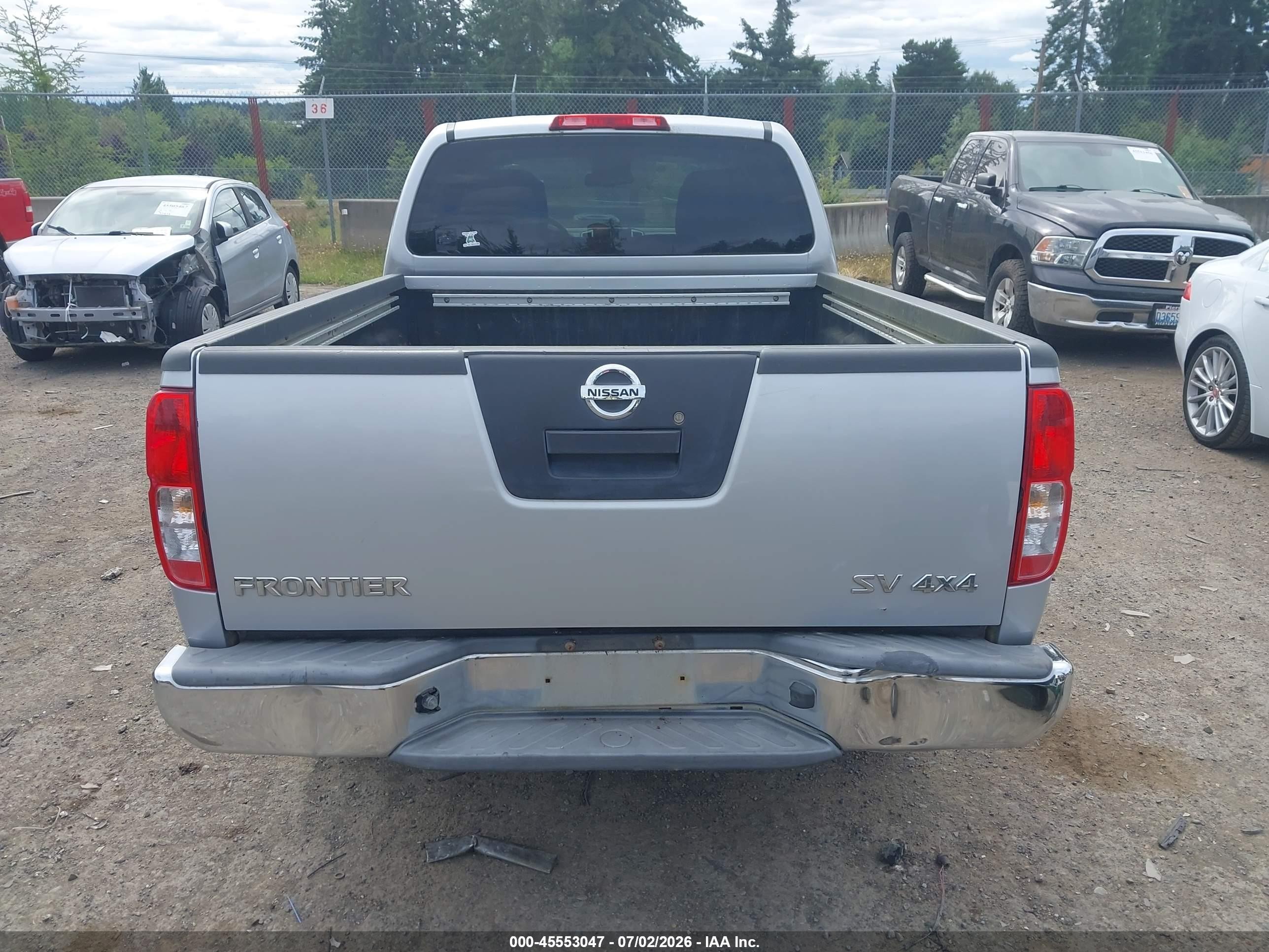 2012 Nissan Frontier Sv Silver vin: 1N6AD0FV6CC435164