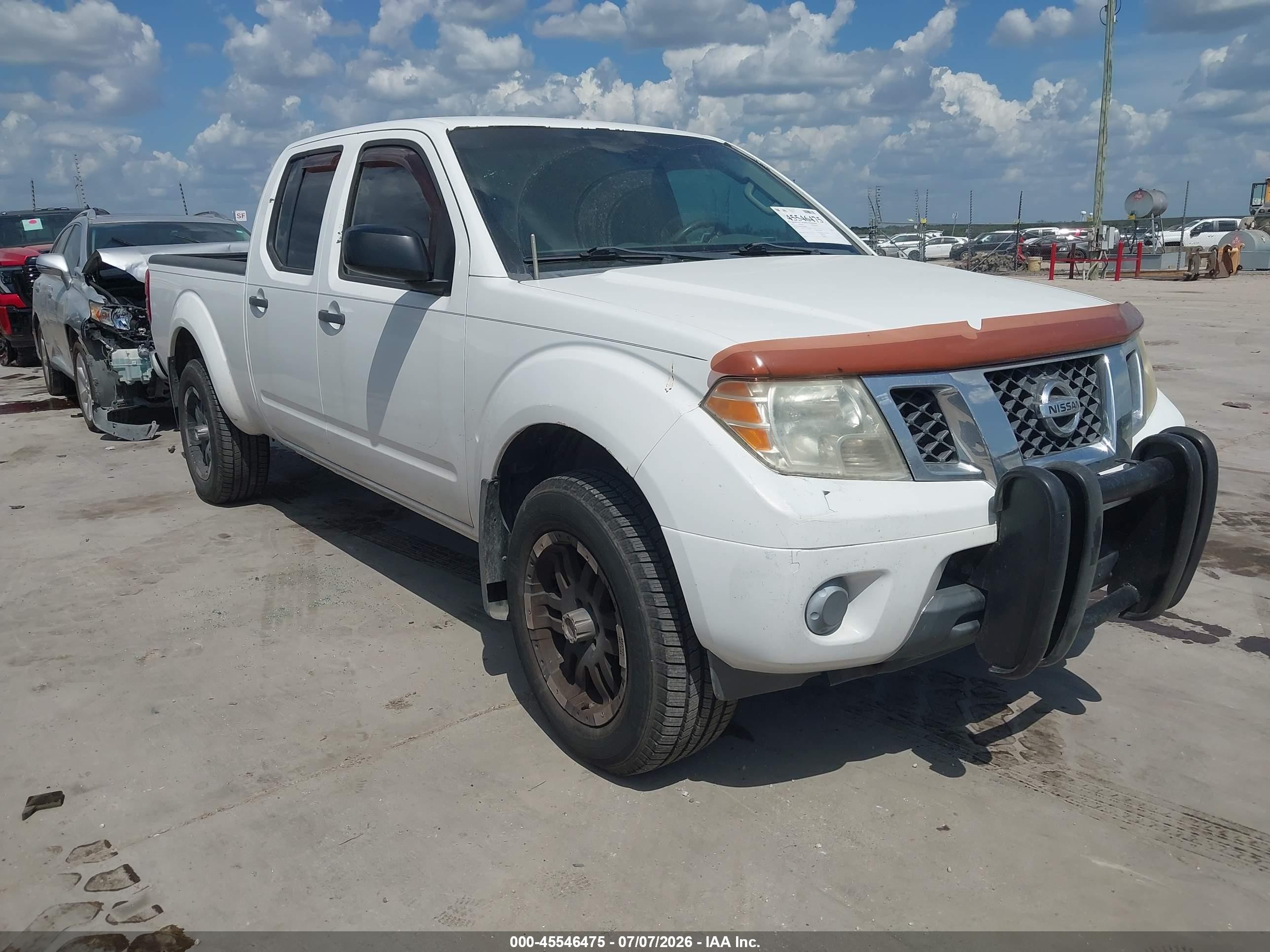 2012 Nissan Frontier Sv White vin: 1N6AD0FV6CC455365
