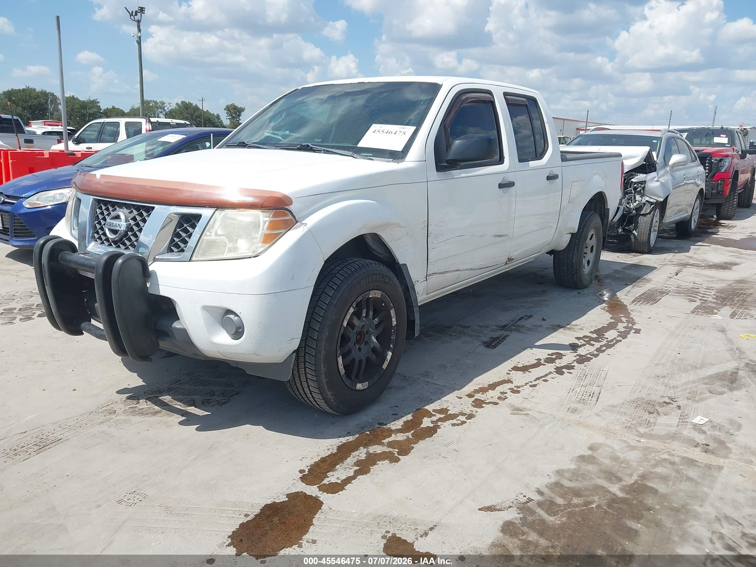 2012 Nissan Frontier Sv White vin: 1N6AD0FV6CC455365