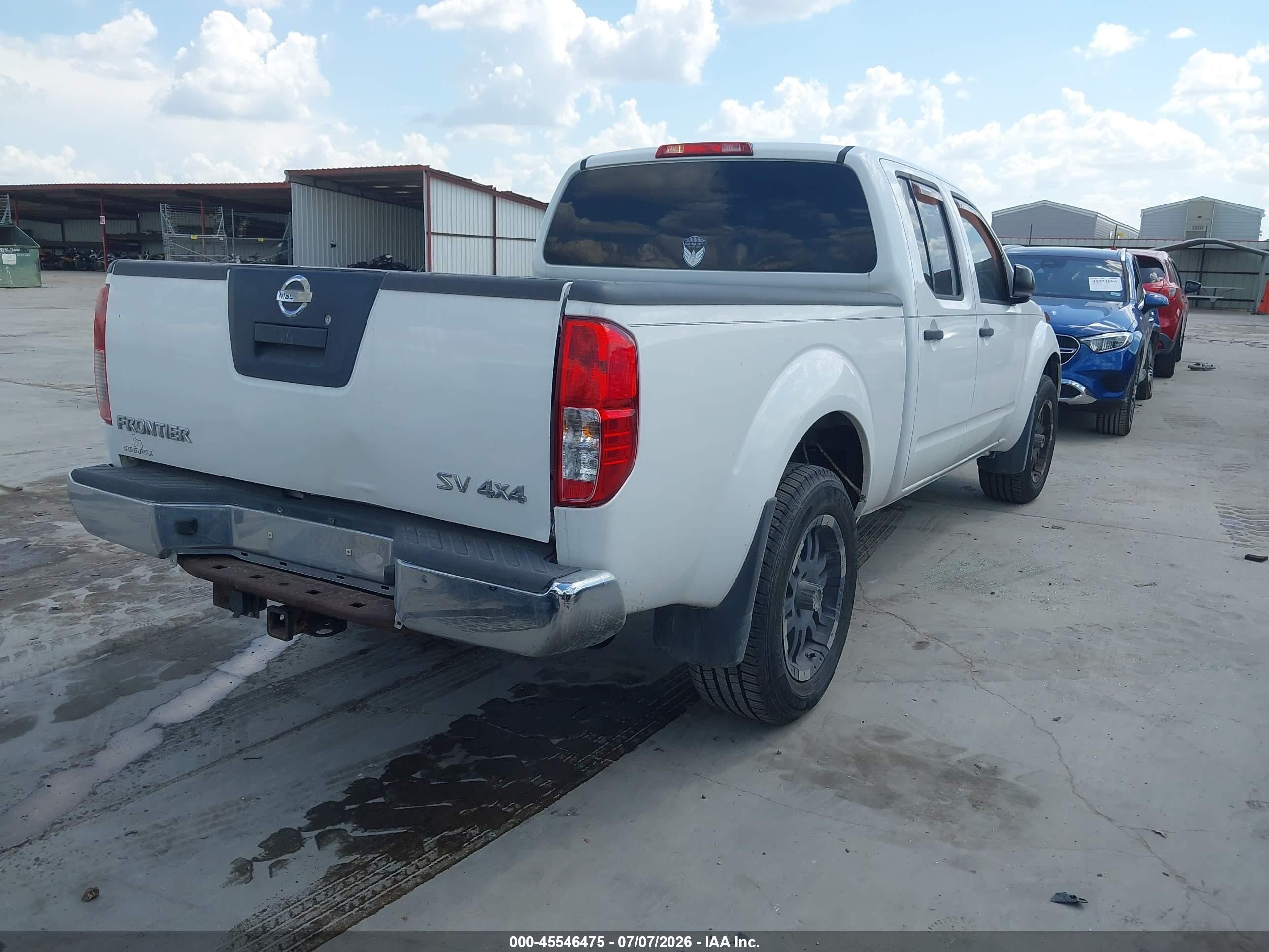 2012 Nissan Frontier Sv White vin: 1N6AD0FV6CC455365