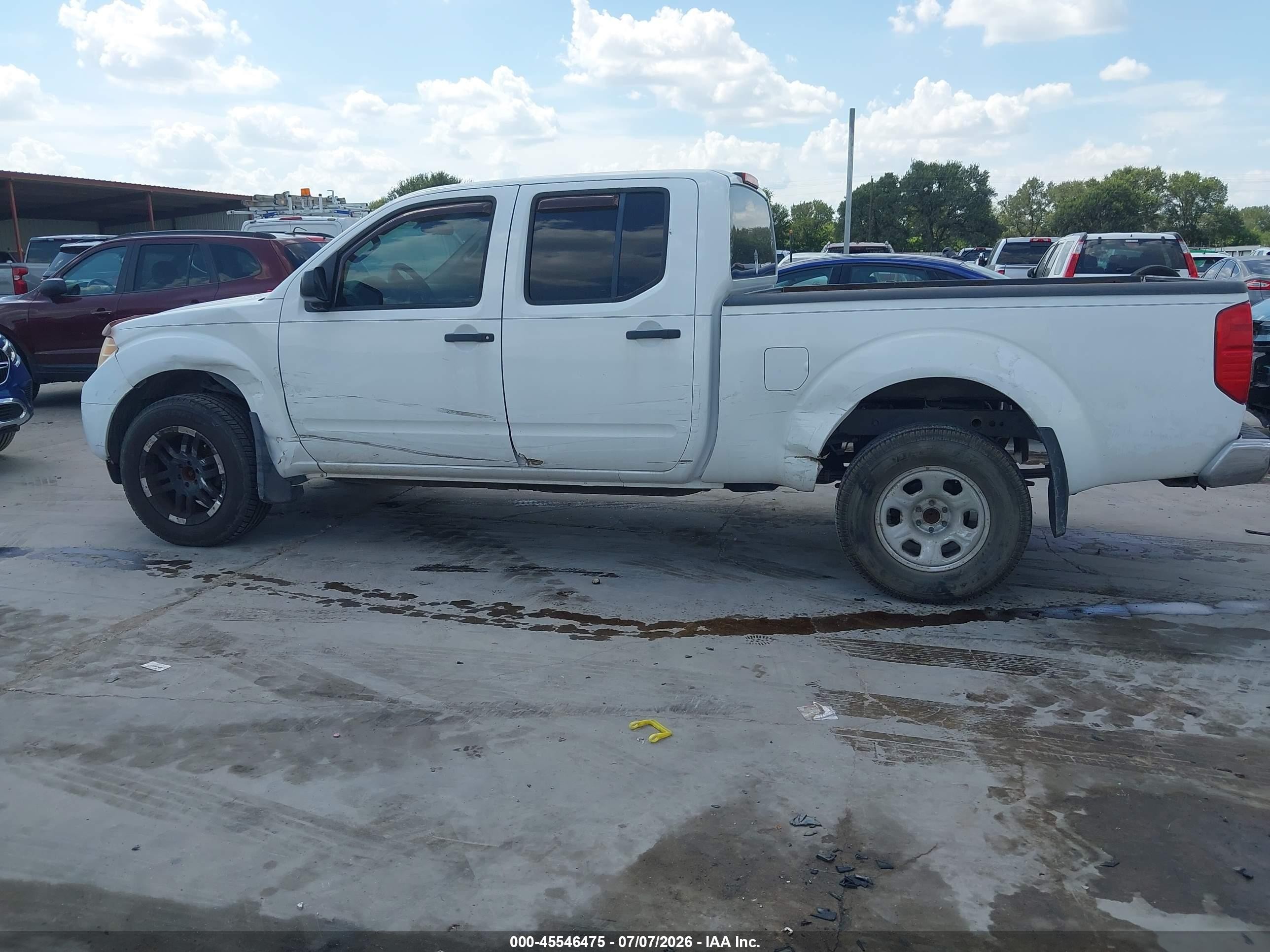 2012 Nissan Frontier Sv White vin: 1N6AD0FV6CC455365