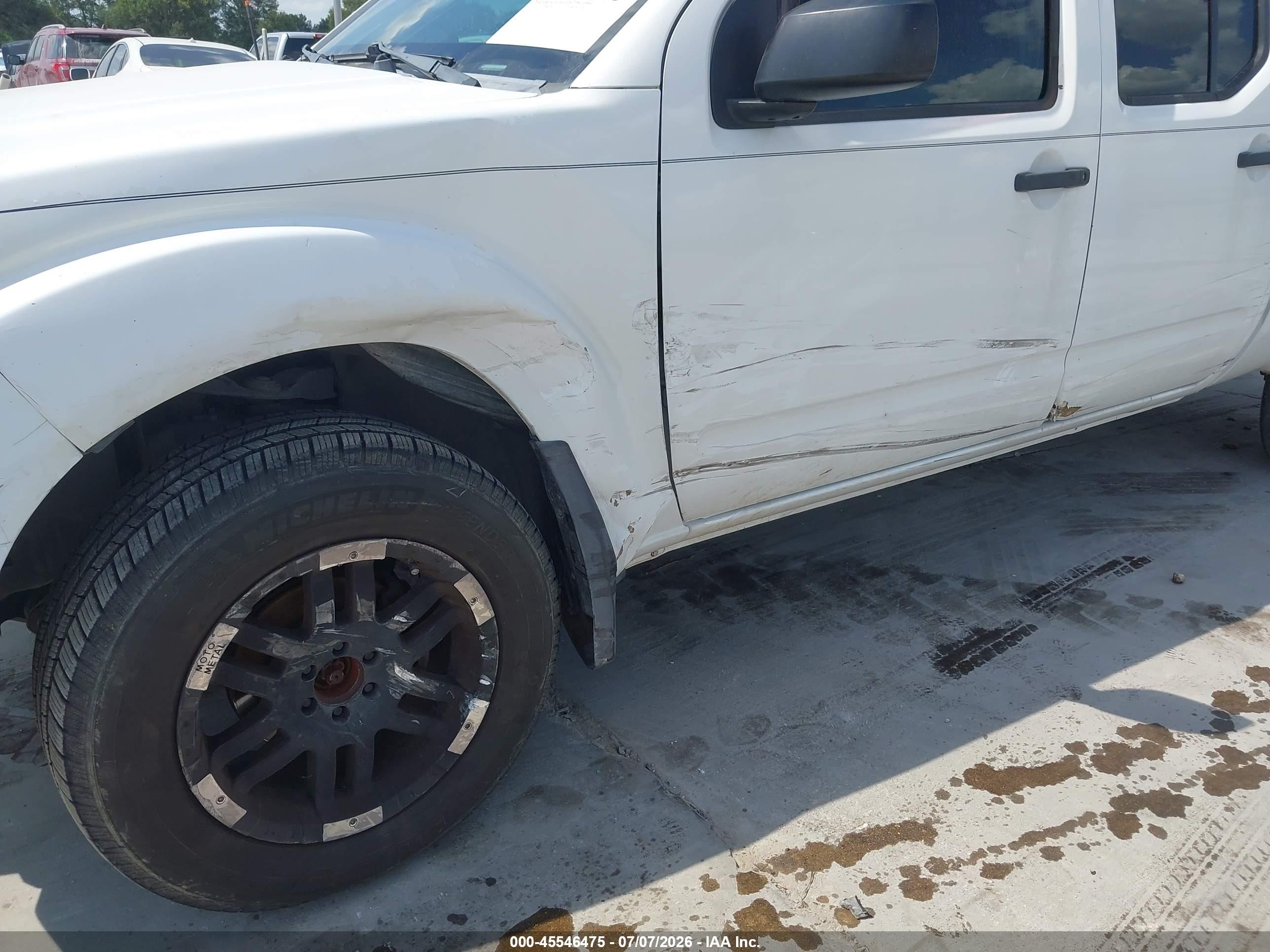 2012 Nissan Frontier Sv White vin: 1N6AD0FV6CC455365