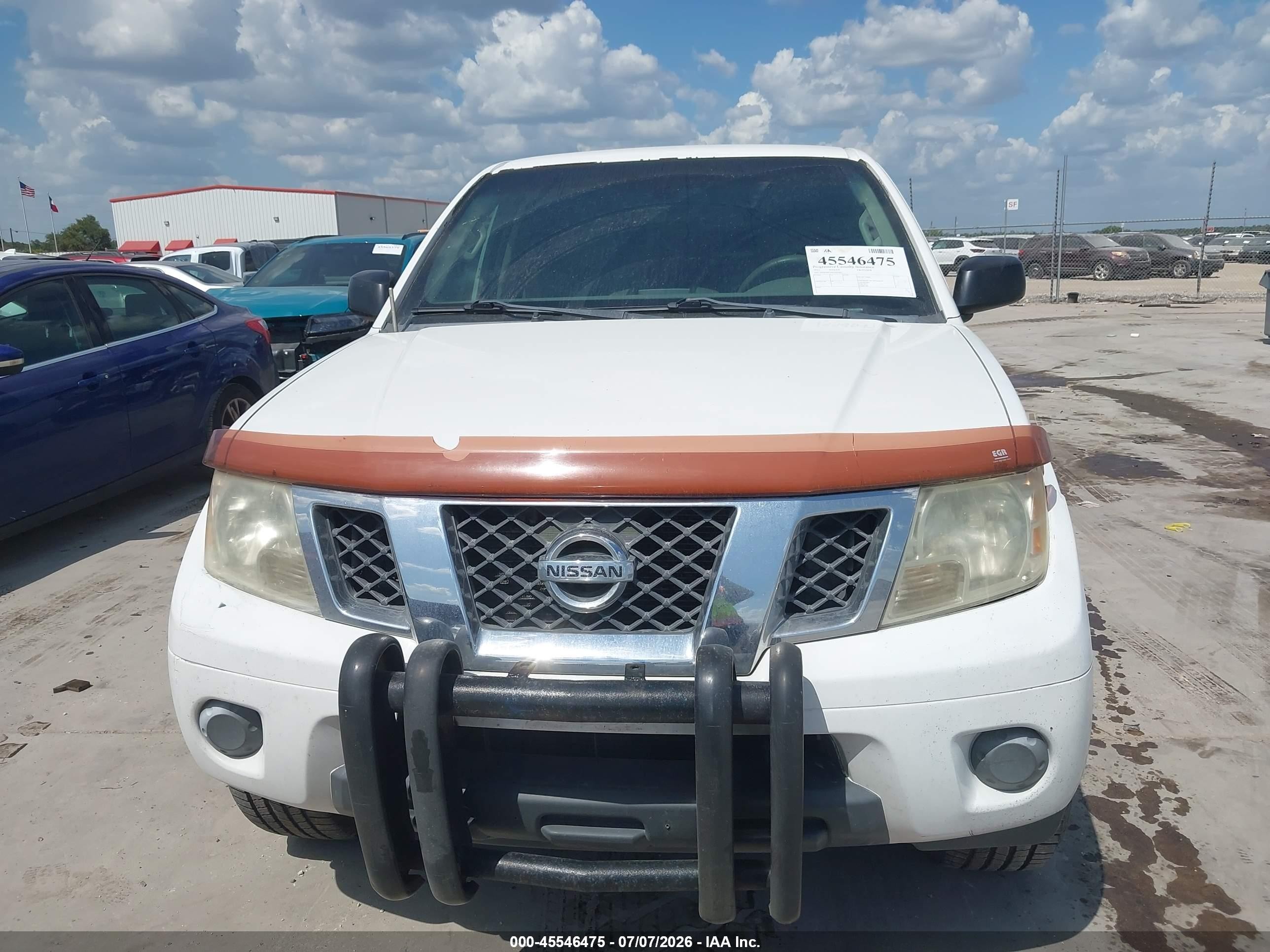 2012 Nissan Frontier Sv White vin: 1N6AD0FV6CC455365