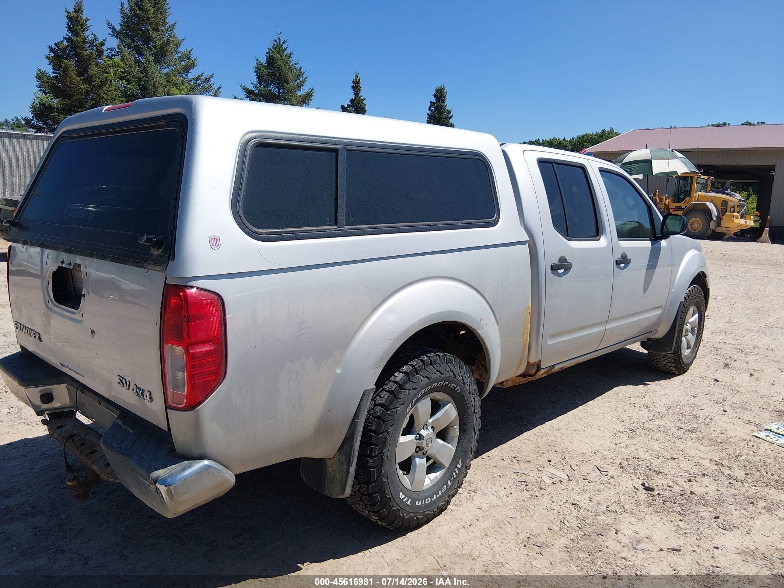 2012 Nissan Frontier Sv Silver vin: 1N6AD0FV7CC407146