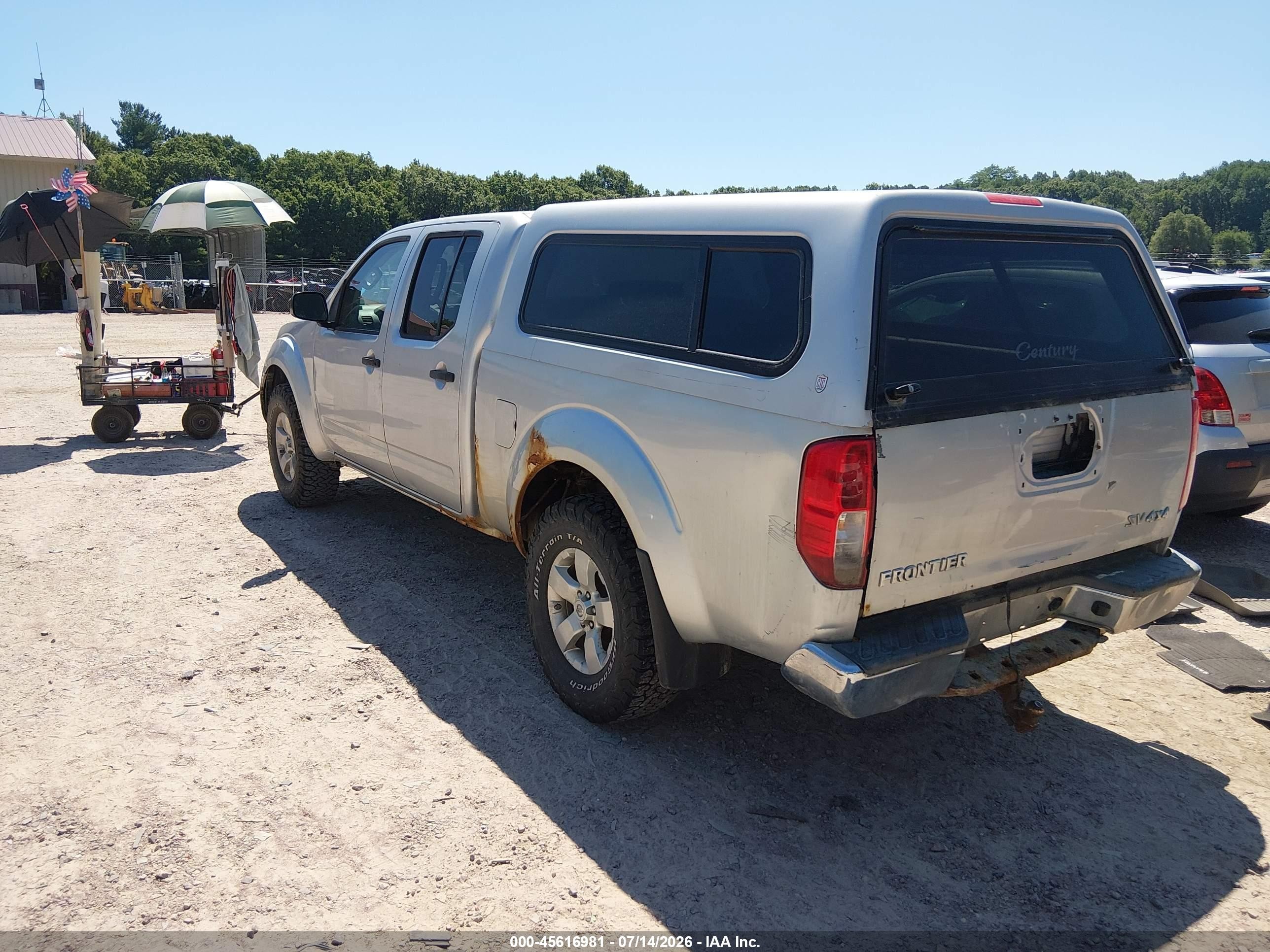 2012 Nissan Frontier Sv Silver vin: 1N6AD0FV7CC407146