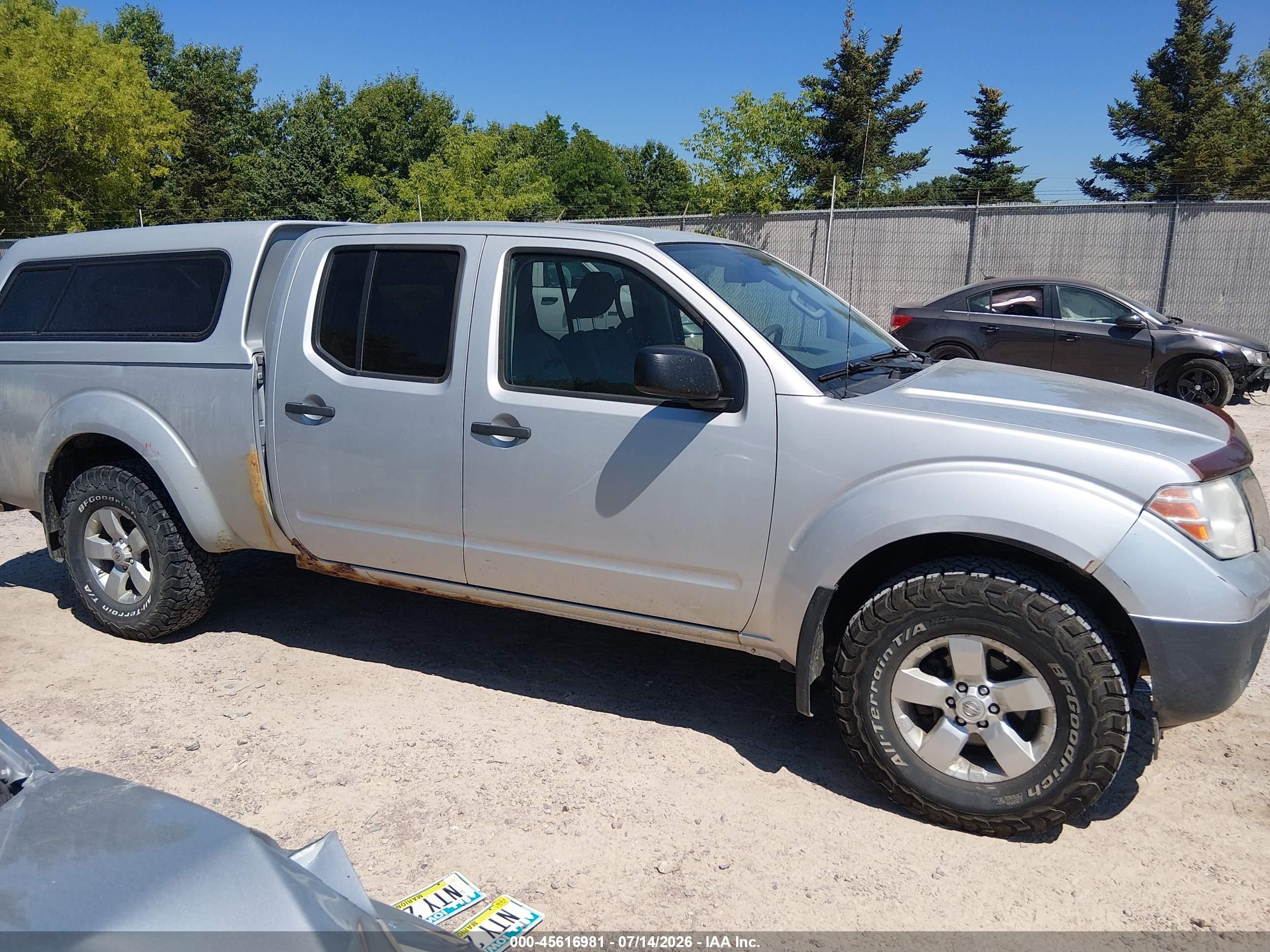 2012 Nissan Frontier Sv Silver vin: 1N6AD0FV7CC407146