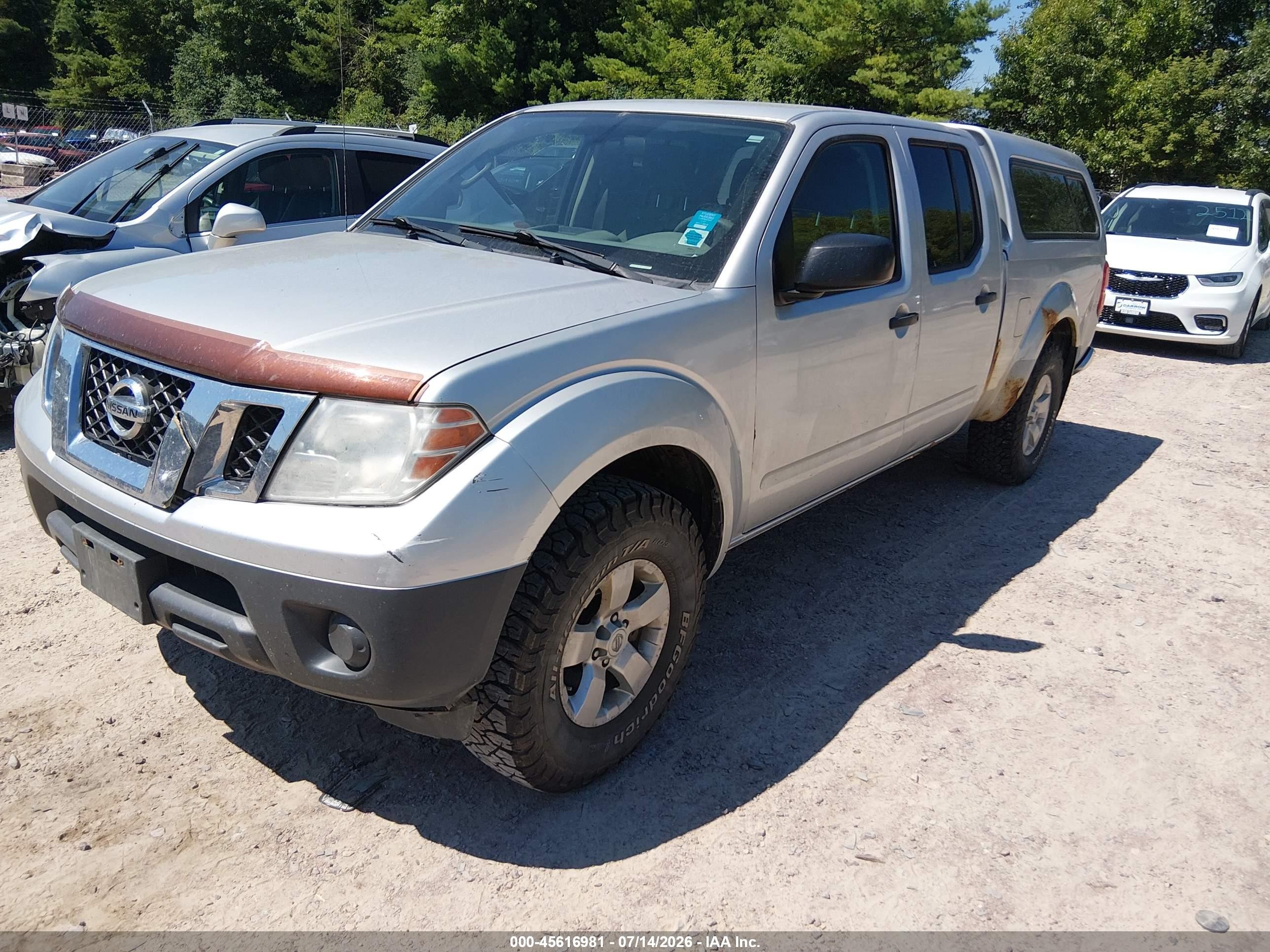 2012 Nissan Frontier Sv Silver vin: 1N6AD0FV7CC407146