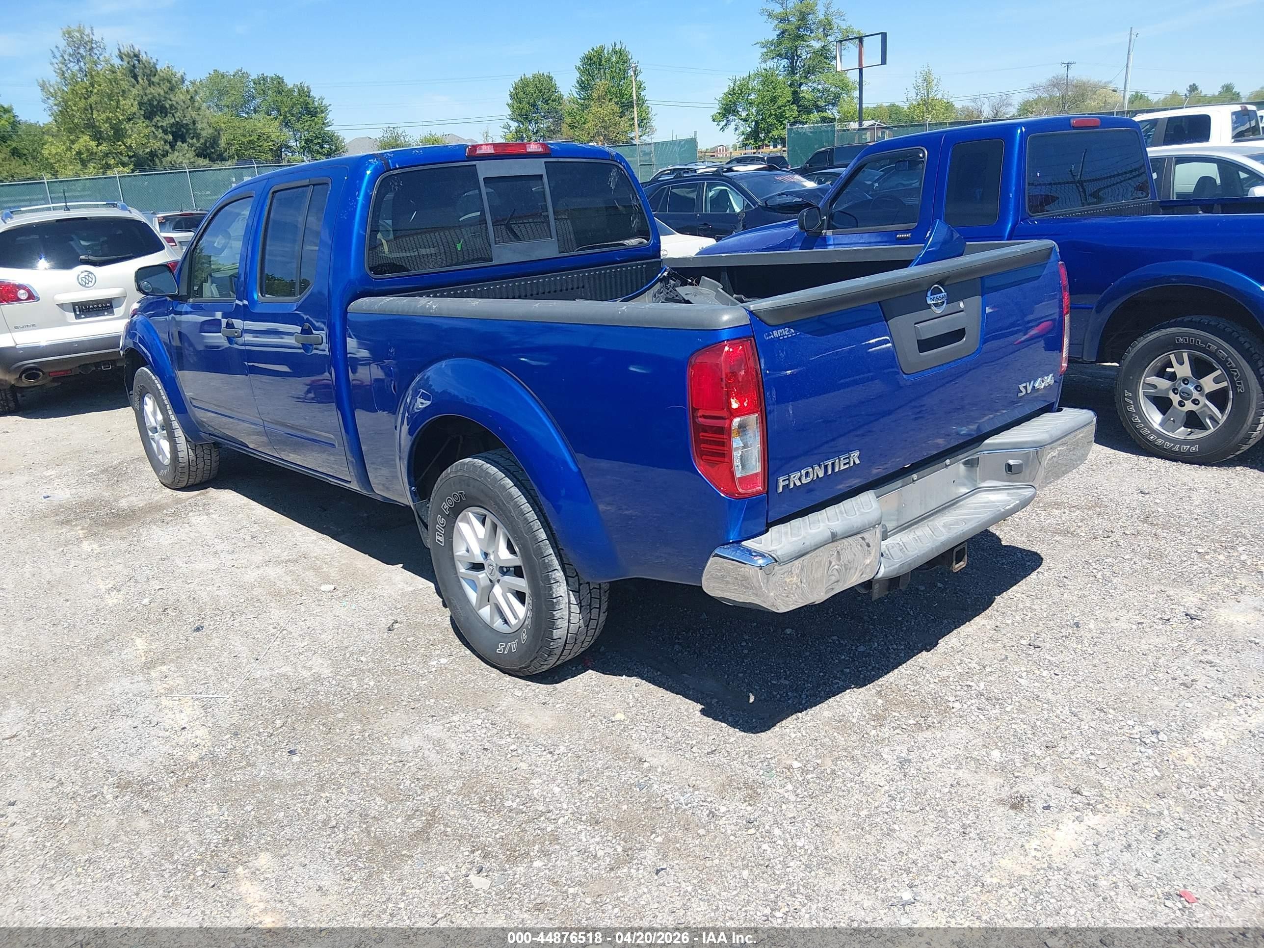 2015 Nissan Frontier Sl/sv Blue vin: 1N6AD0FV7FN718441
