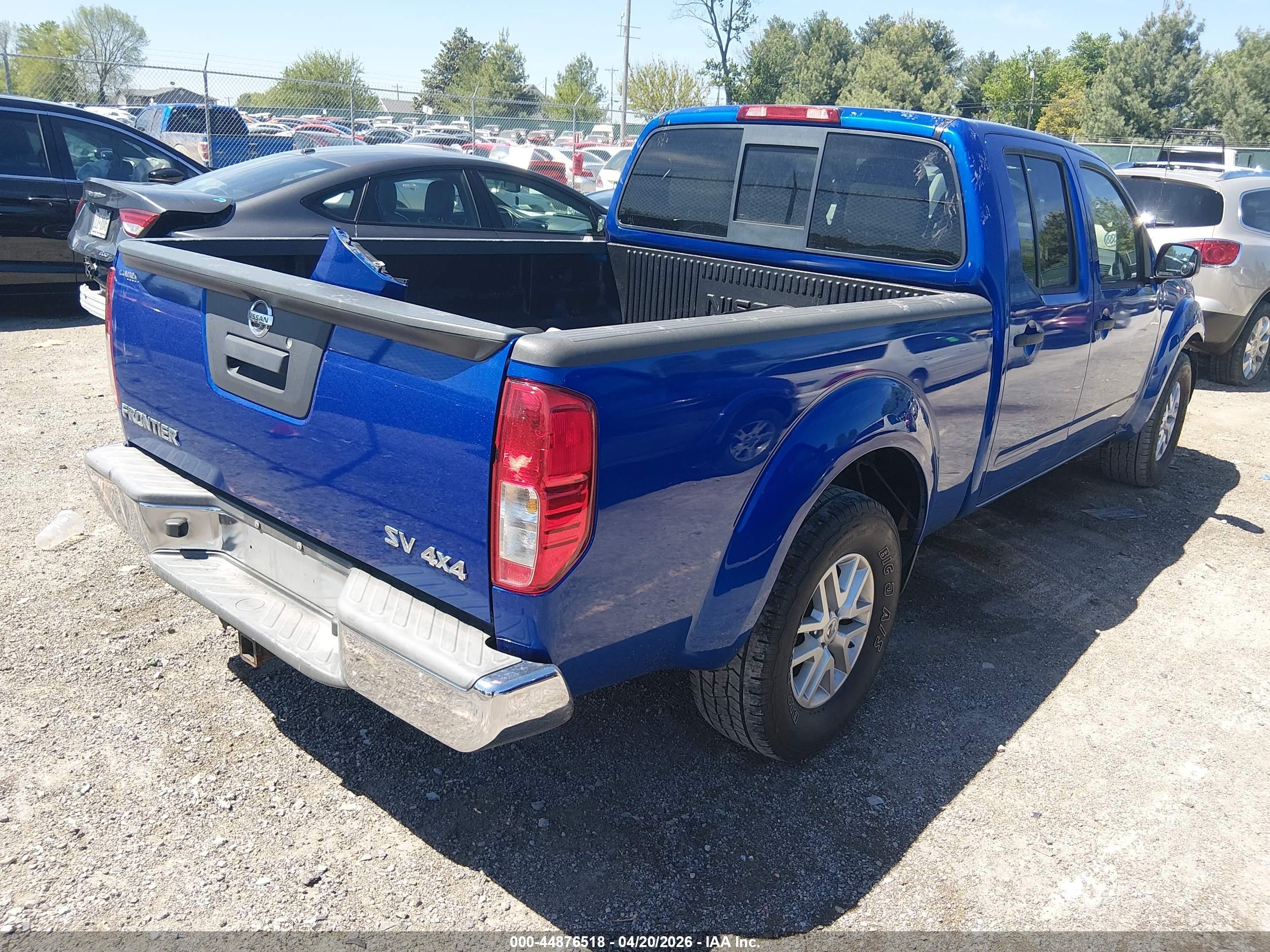 2015 Nissan Frontier Sl/sv Blue vin: 1N6AD0FV7FN718441