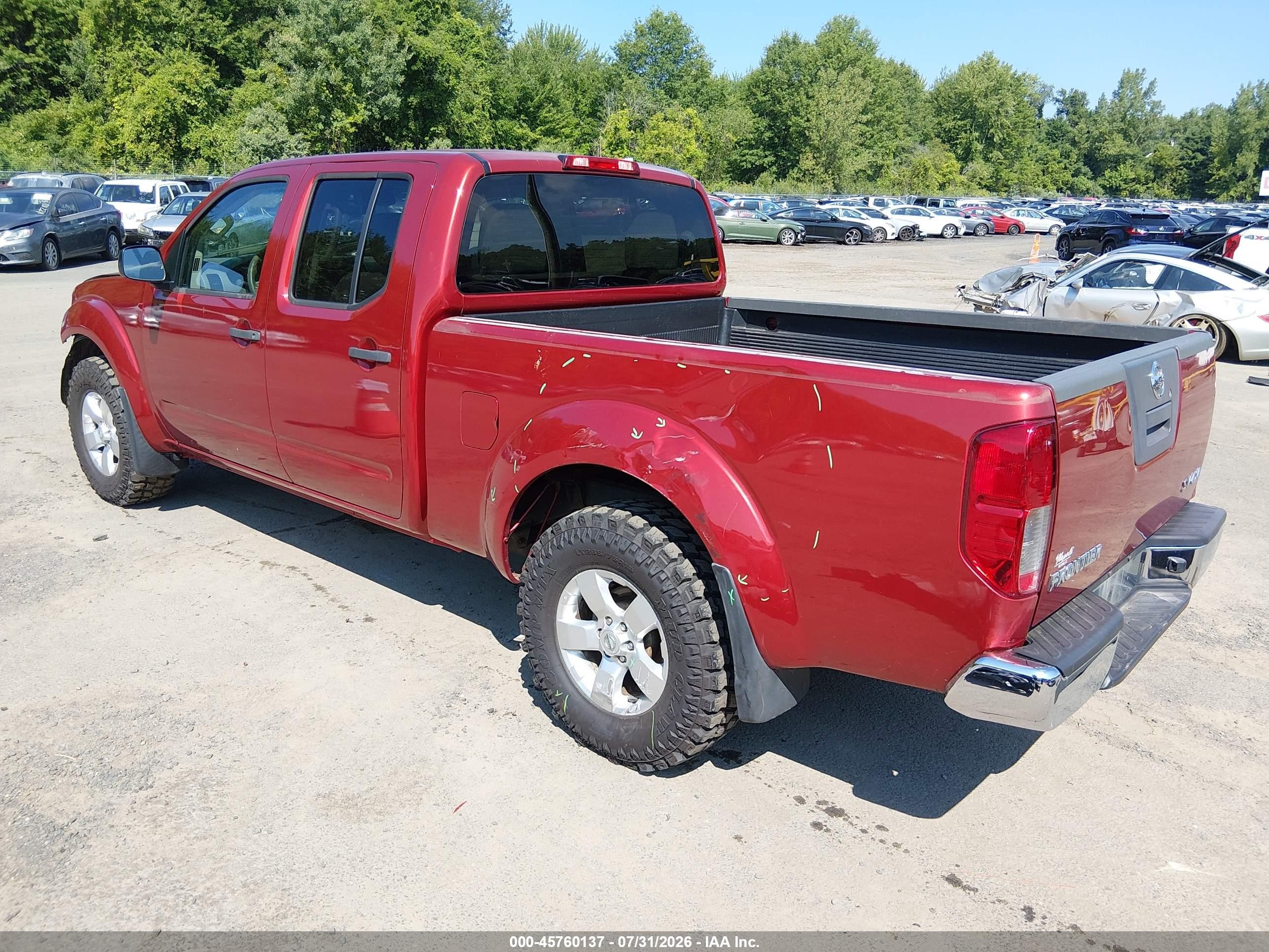 2012 Nissan Frontier Sv Red vin: 1N6AD0FV9CC410033
