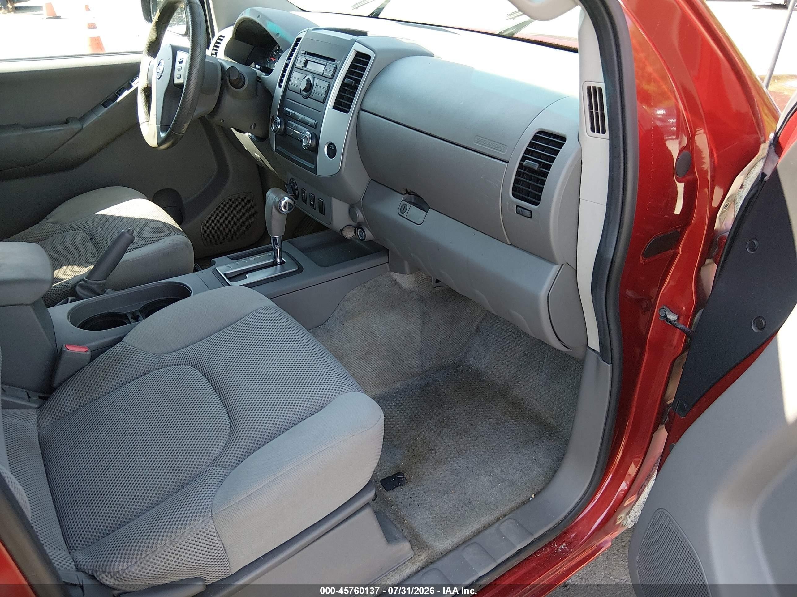 2012 Nissan Frontier Sv Red vin: 1N6AD0FV9CC410033