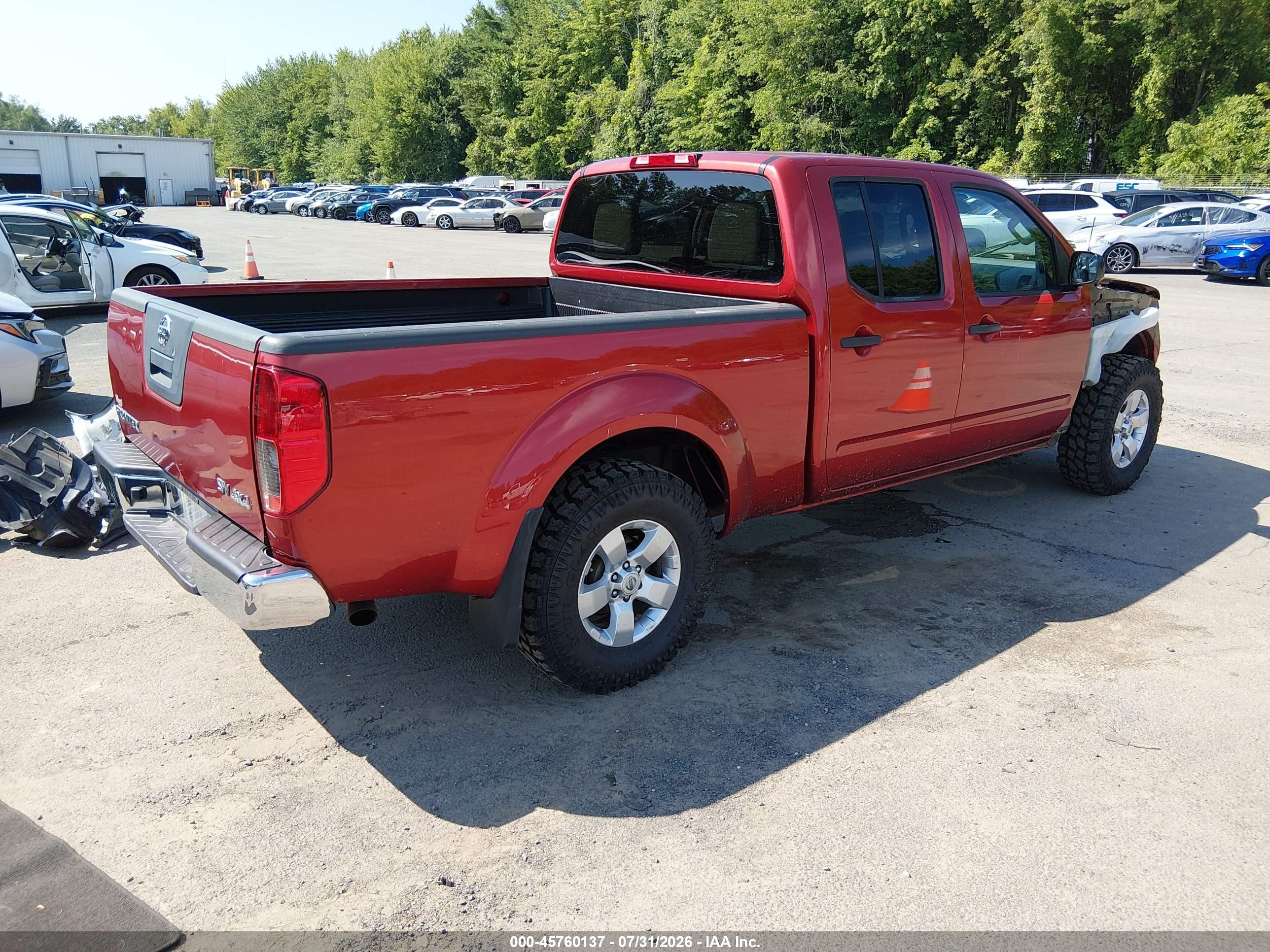 2012 Nissan Frontier Sv Red vin: 1N6AD0FV9CC410033