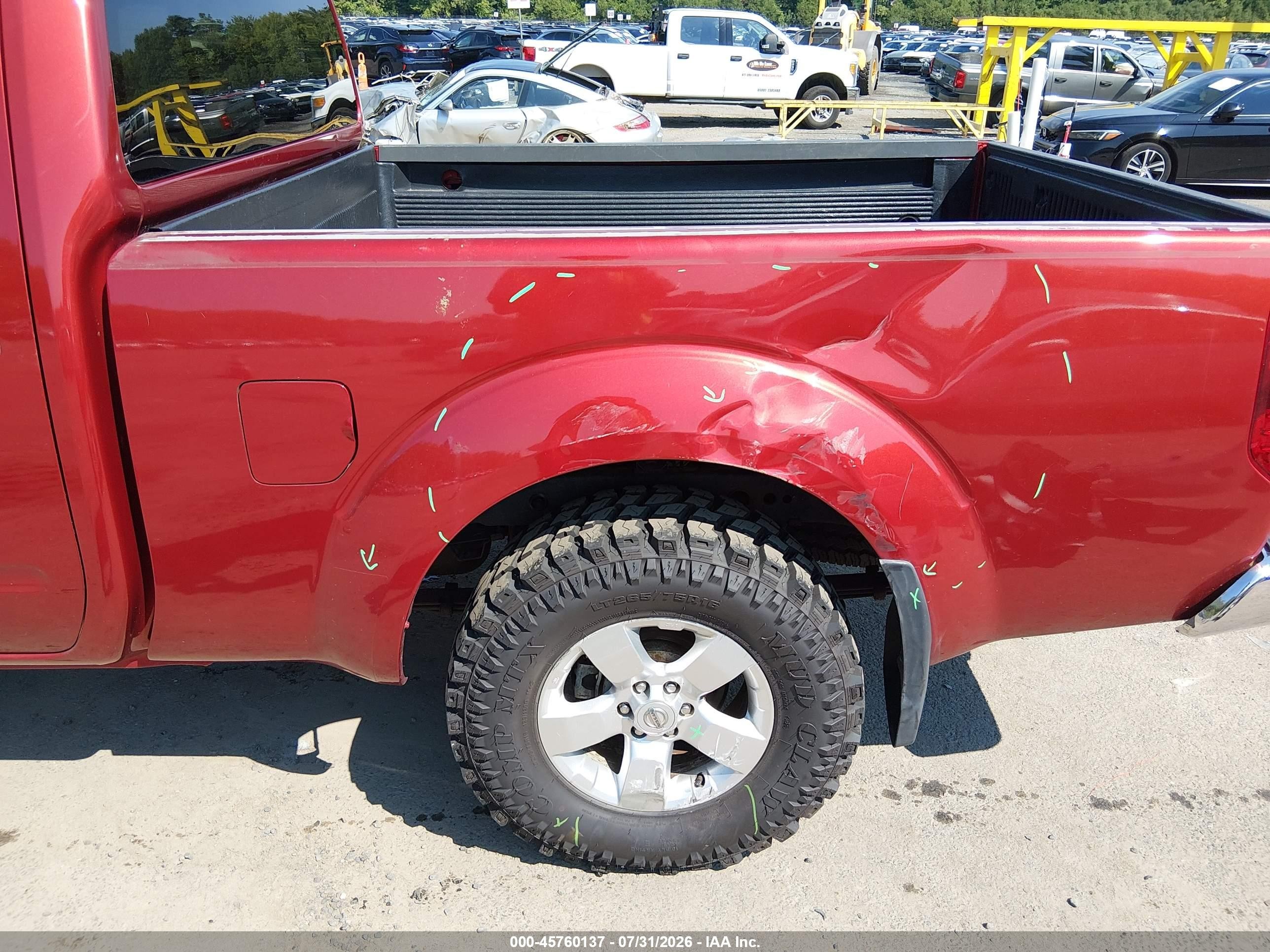 2012 Nissan Frontier Sv Red vin: 1N6AD0FV9CC410033