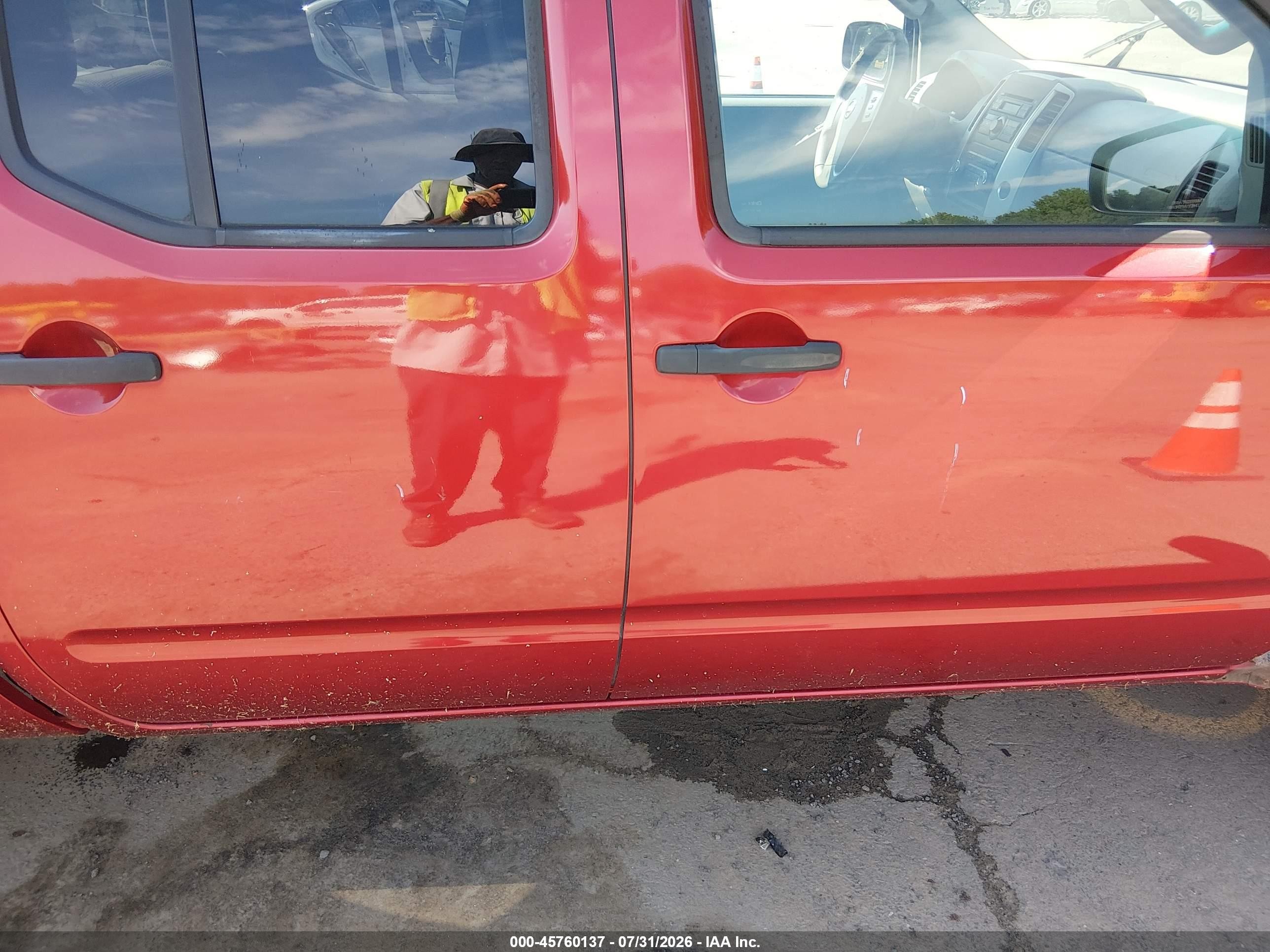 2012 Nissan Frontier Sv Red vin: 1N6AD0FV9CC410033