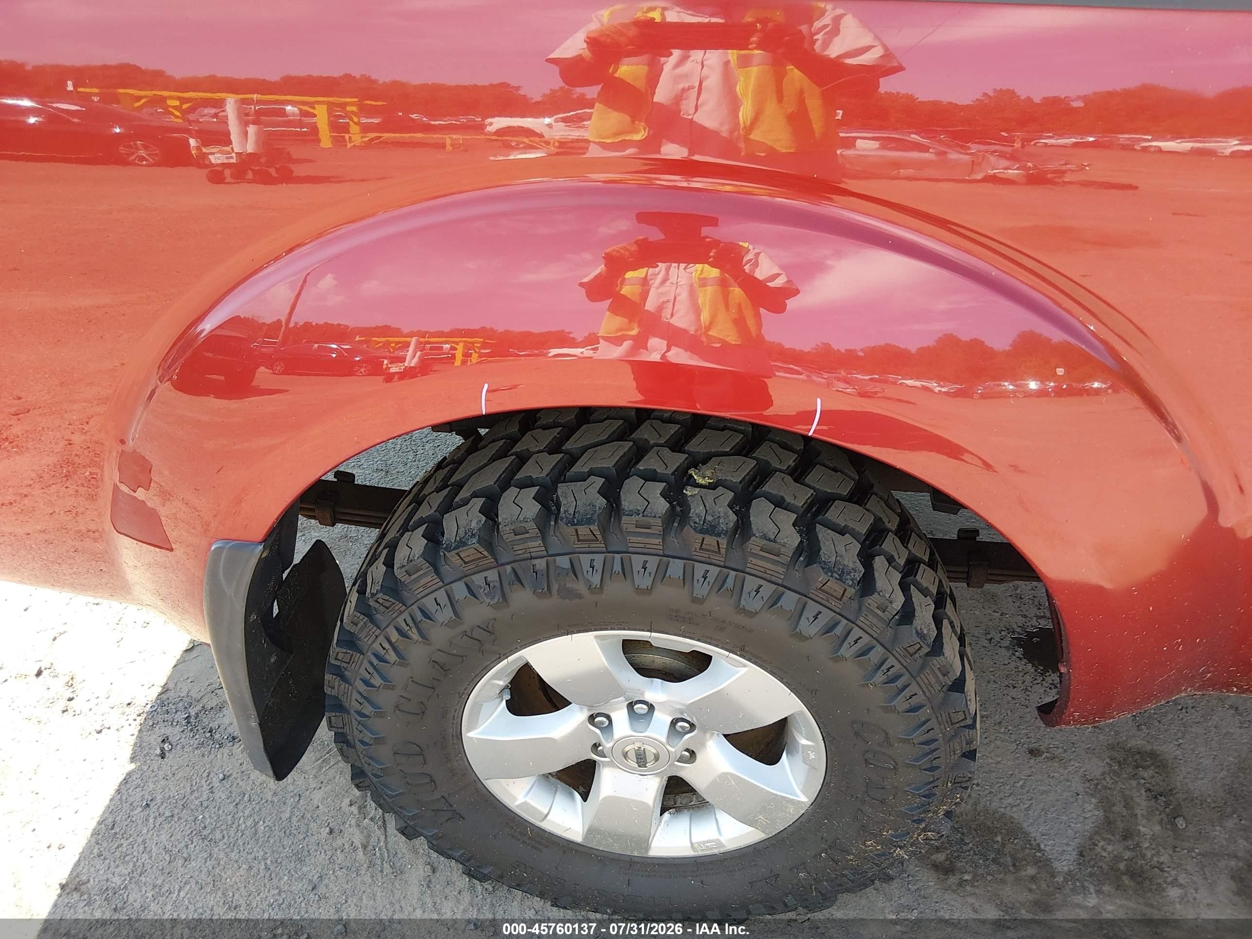 2012 Nissan Frontier Sv Red vin: 1N6AD0FV9CC410033