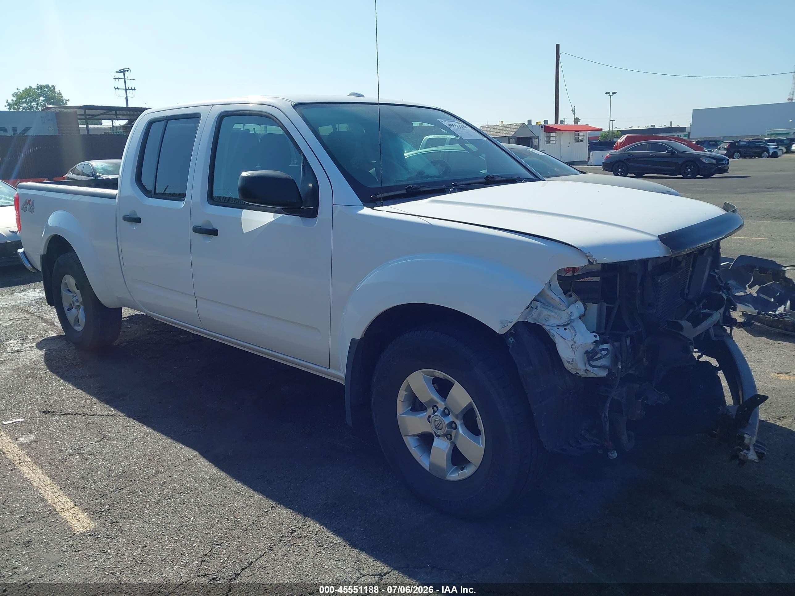 2012 Nissan Frontier Sv White vin: 1N6AD0FV9CC413580