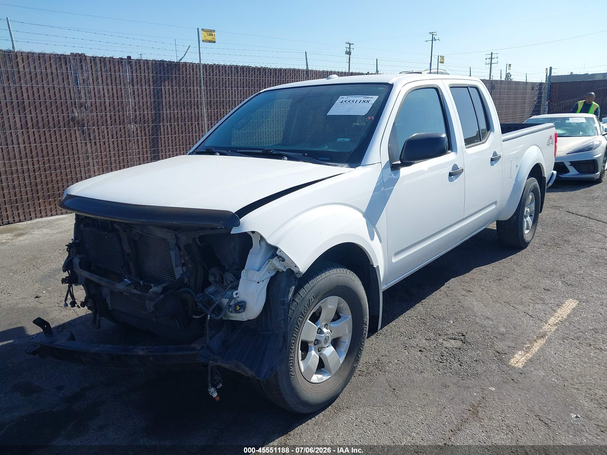 2012 Nissan Frontier Sv White vin: 1N6AD0FV9CC413580