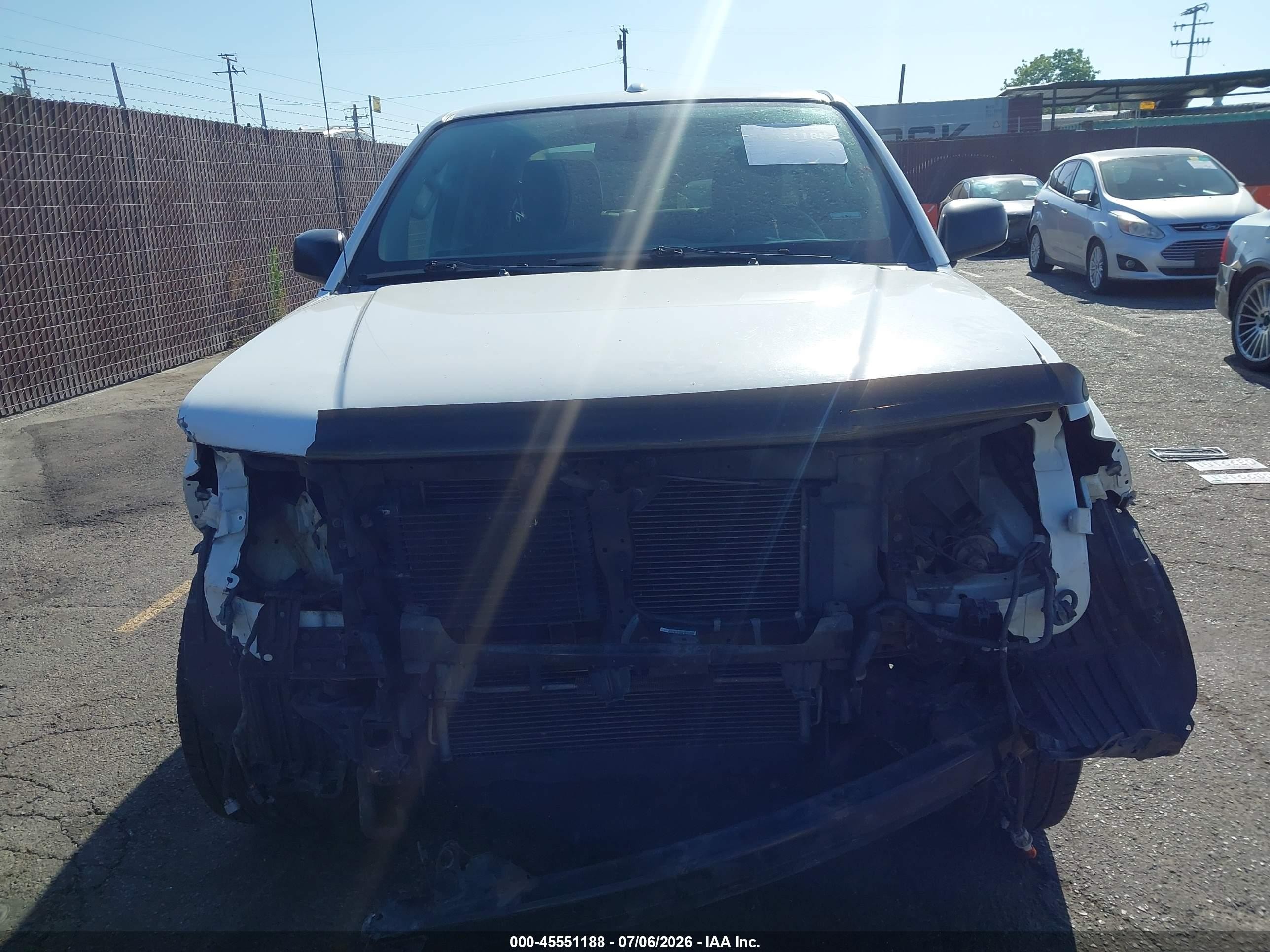 2012 Nissan Frontier Sv White vin: 1N6AD0FV9CC413580