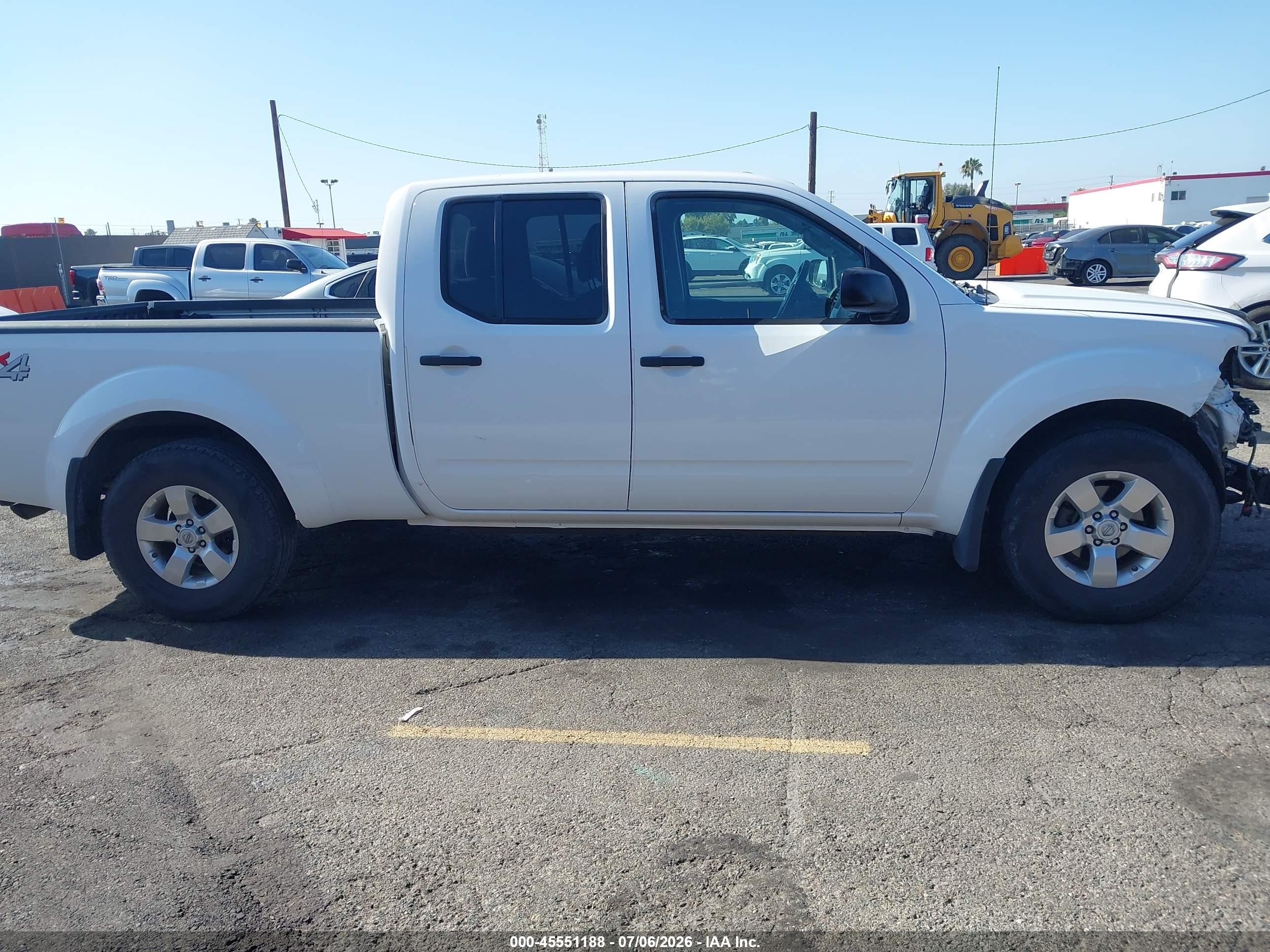 2012 Nissan Frontier Sv White vin: 1N6AD0FV9CC413580