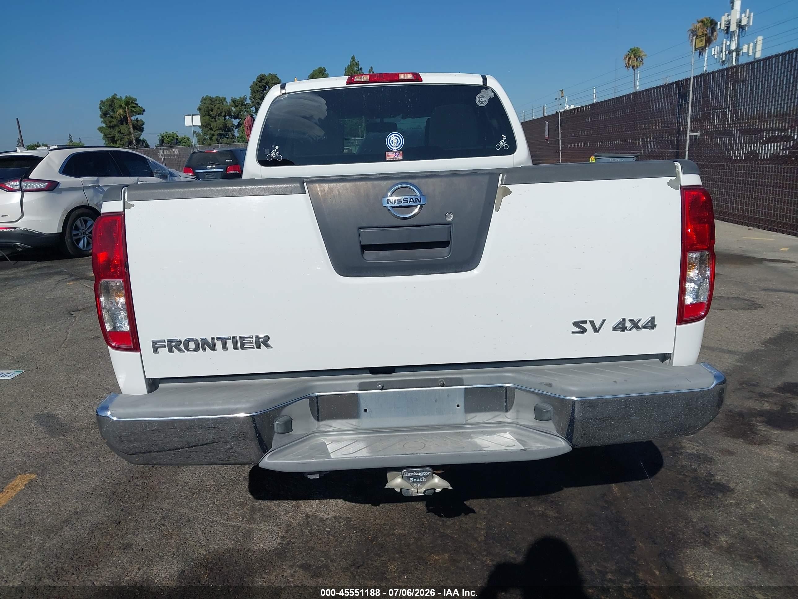2012 Nissan Frontier Sv White vin: 1N6AD0FV9CC413580