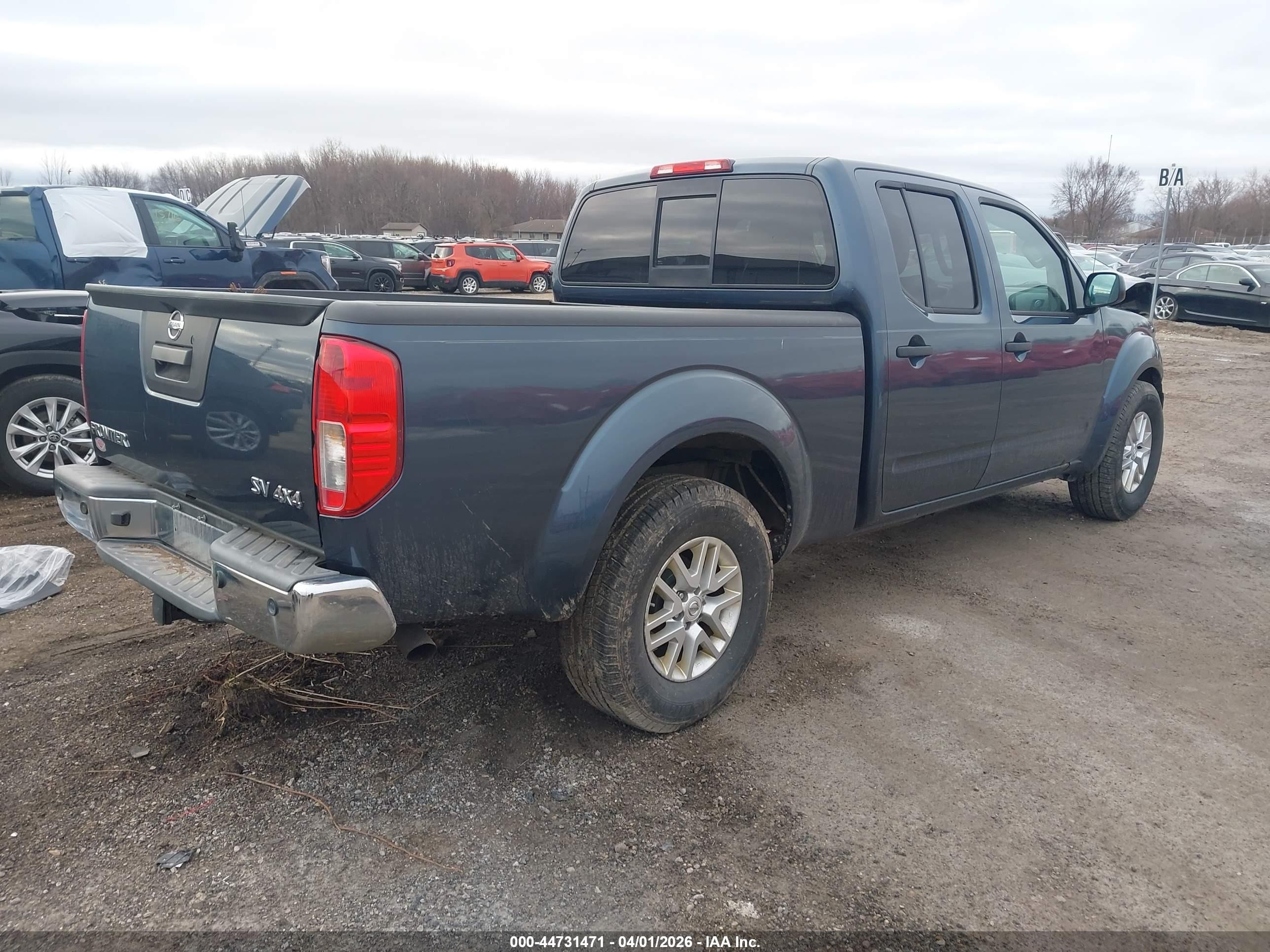 2014 Nissan Frontier Sv Blue vin: 1N6AD0FVXEN766823