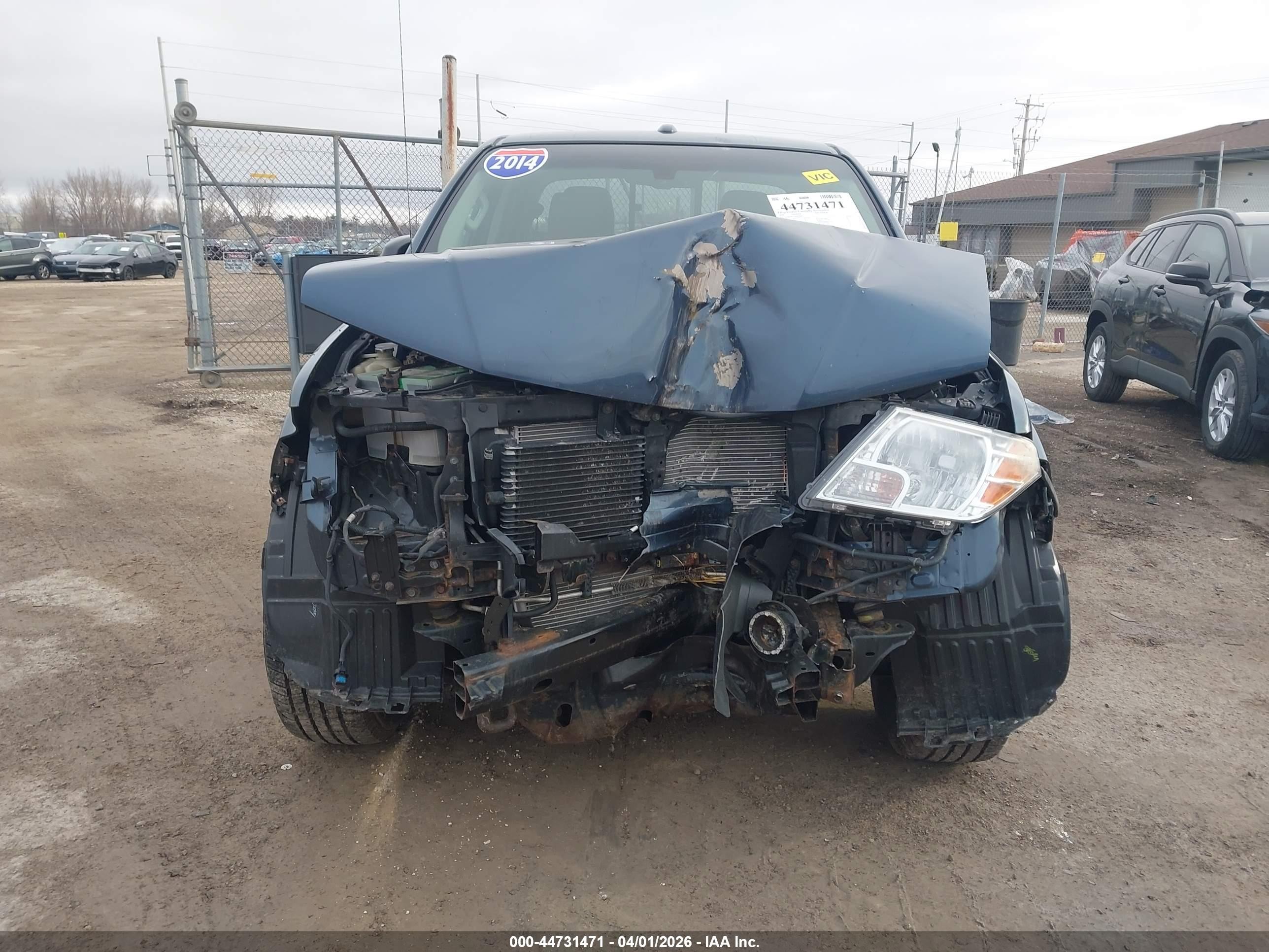 2014 Nissan Frontier Sv Blue vin: 1N6AD0FVXEN766823