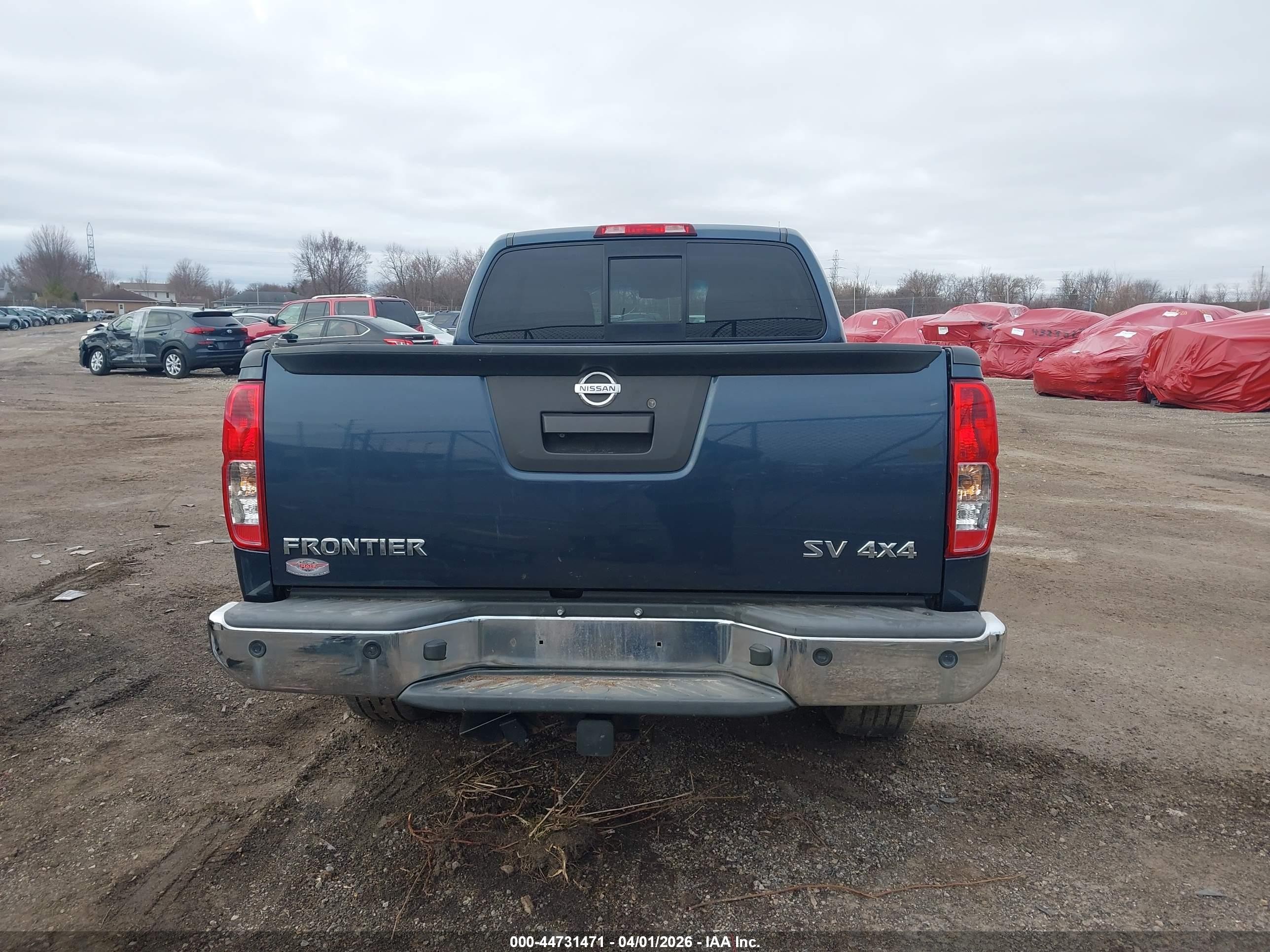 2014 Nissan Frontier Sv Blue vin: 1N6AD0FVXEN766823