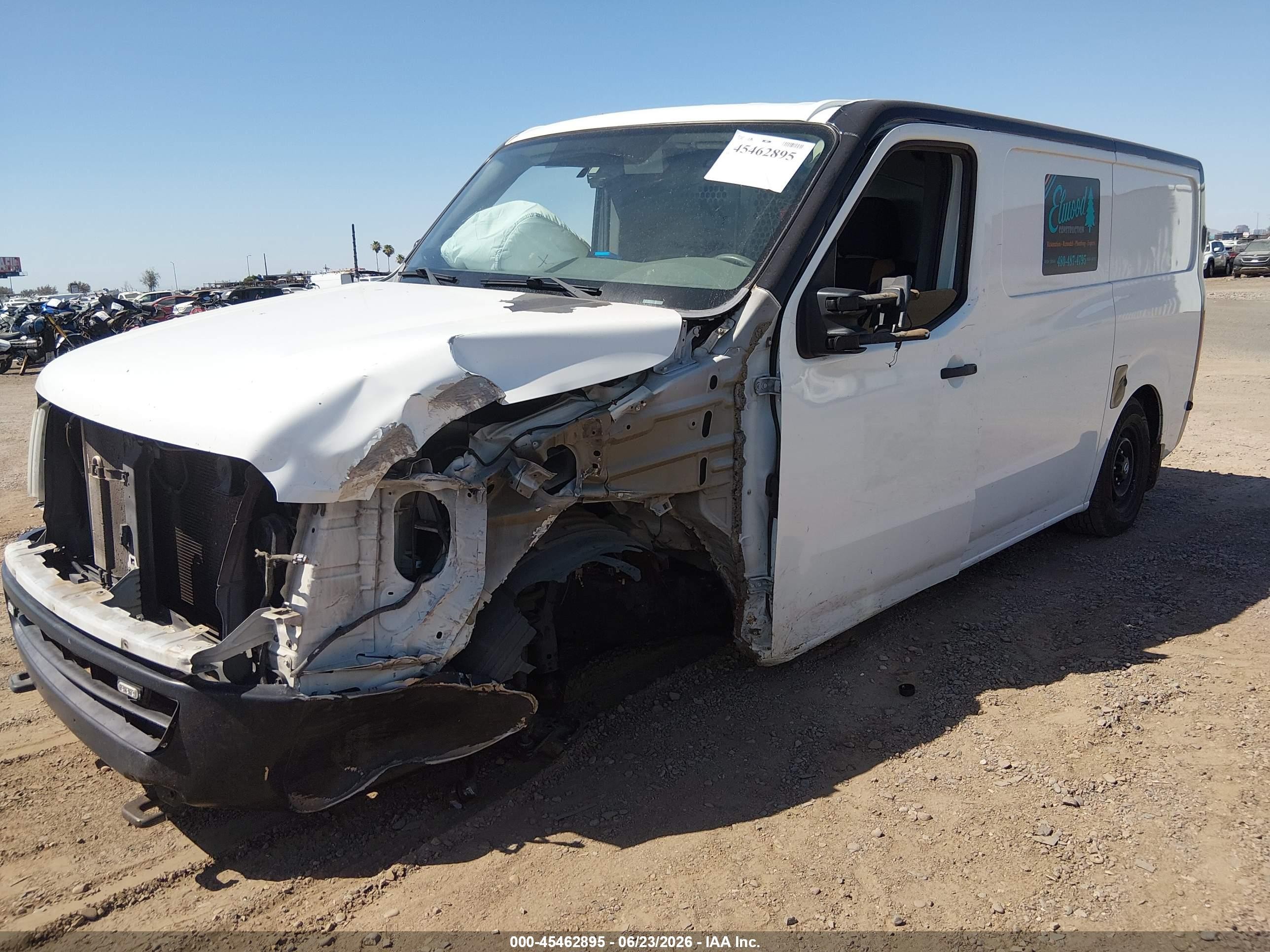 2014 Nissan Nv Cargo Nv2500 Hd S V8 White vin: 1N6AF0KX2EN108186