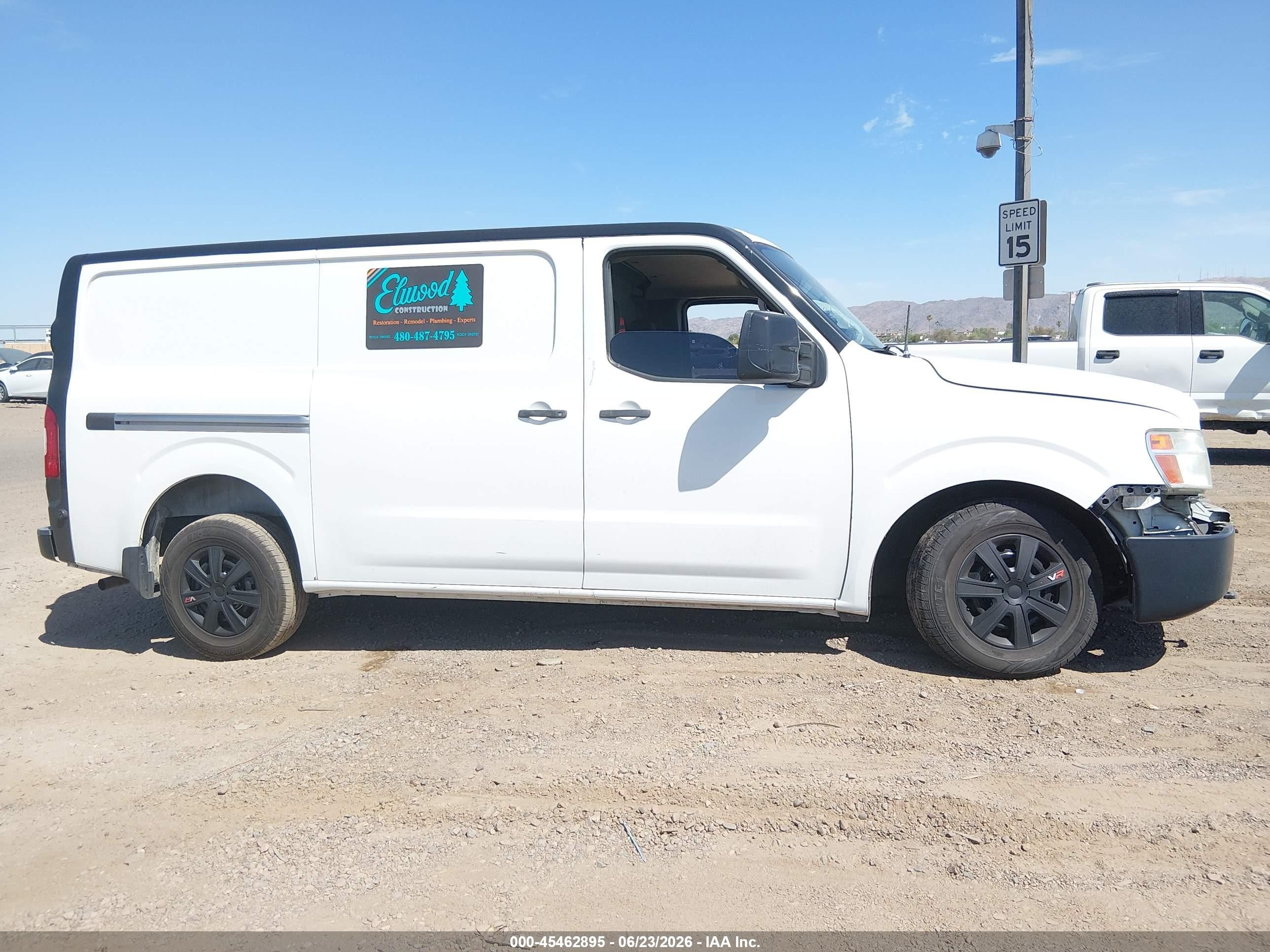2014 Nissan Nv Cargo Nv2500 Hd S V8 White vin: 1N6AF0KX2EN108186