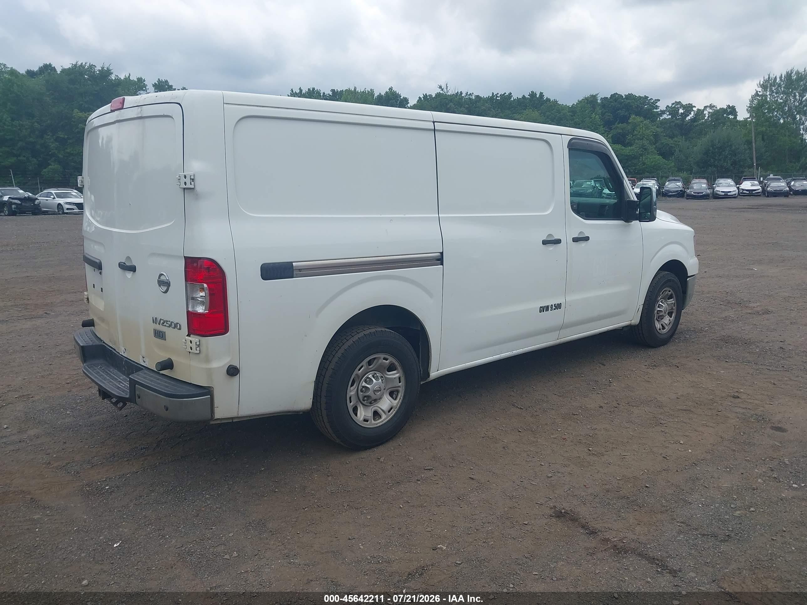 2013 Nissan Nv Cargo Nv2500 Hd Sv V8 White vin: 1N6AF0KY0DN113619